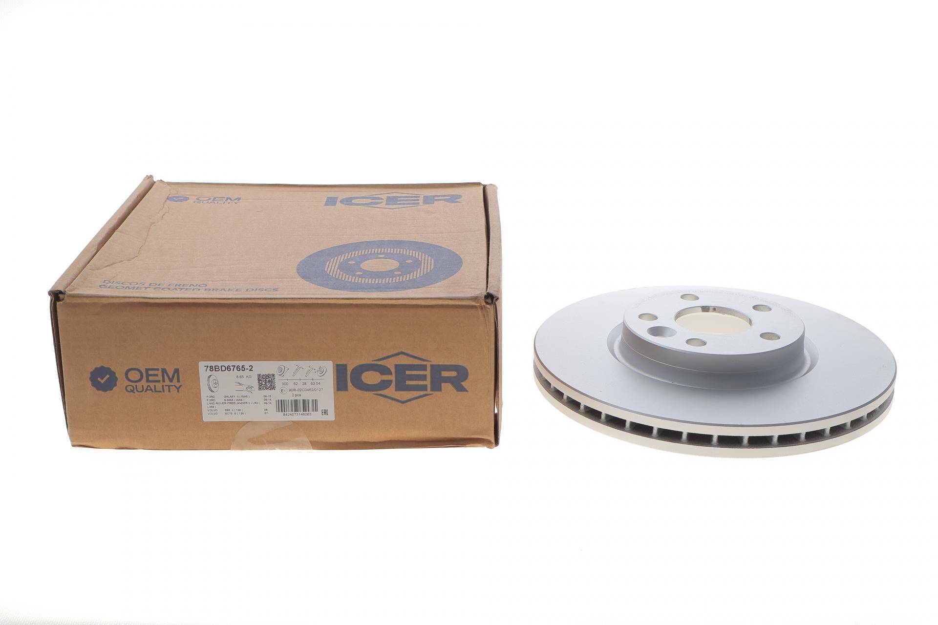 Диск гальмівний (передній) Ford Galaxy/Mondeo 06-15/Volvo S60/S80/V60/XC70 07- (300x28)(з покр)(вент)