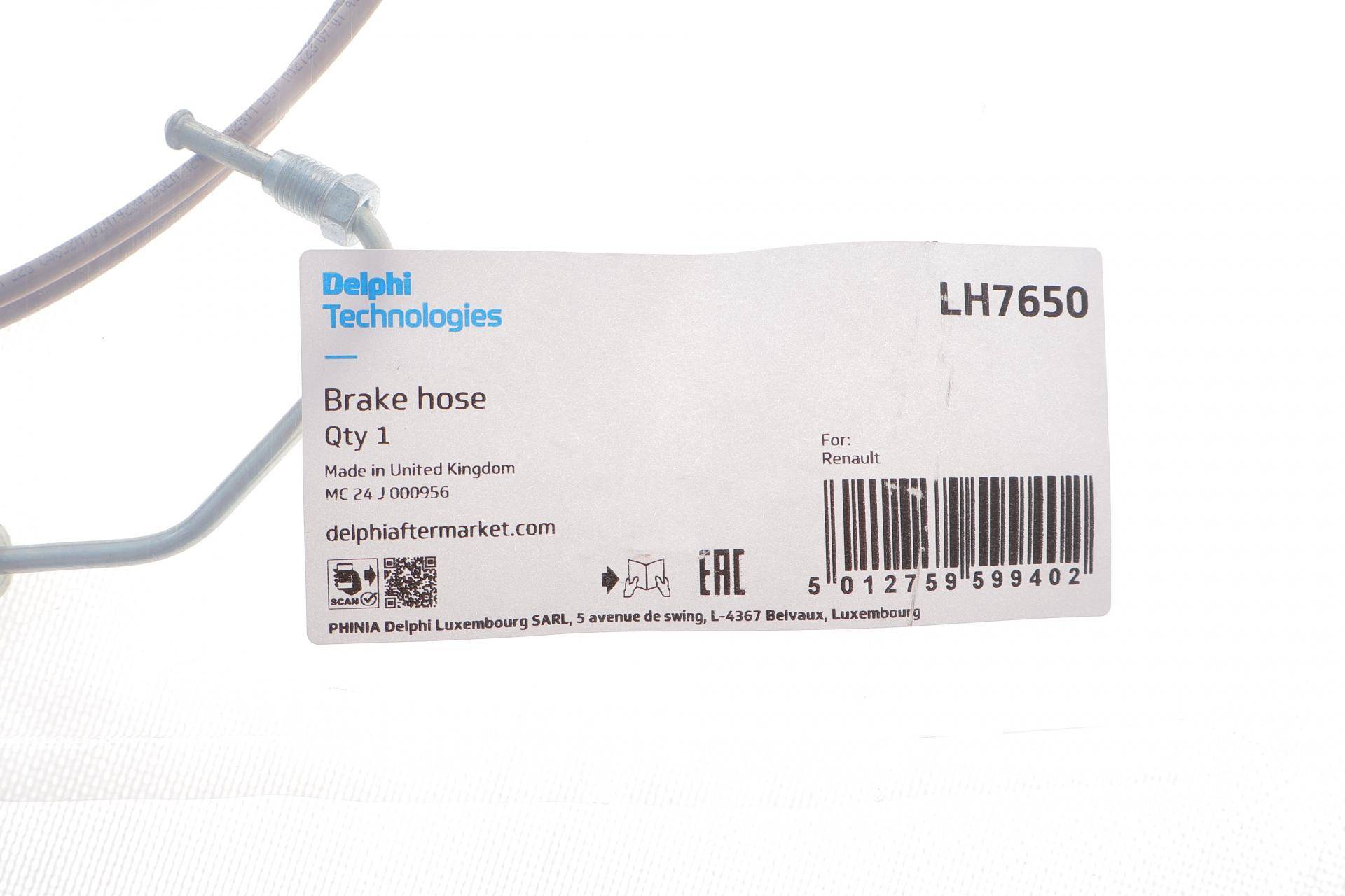 Шланг гальмівний (задній) (L) Renault Kangoo 08- (L=210mm)