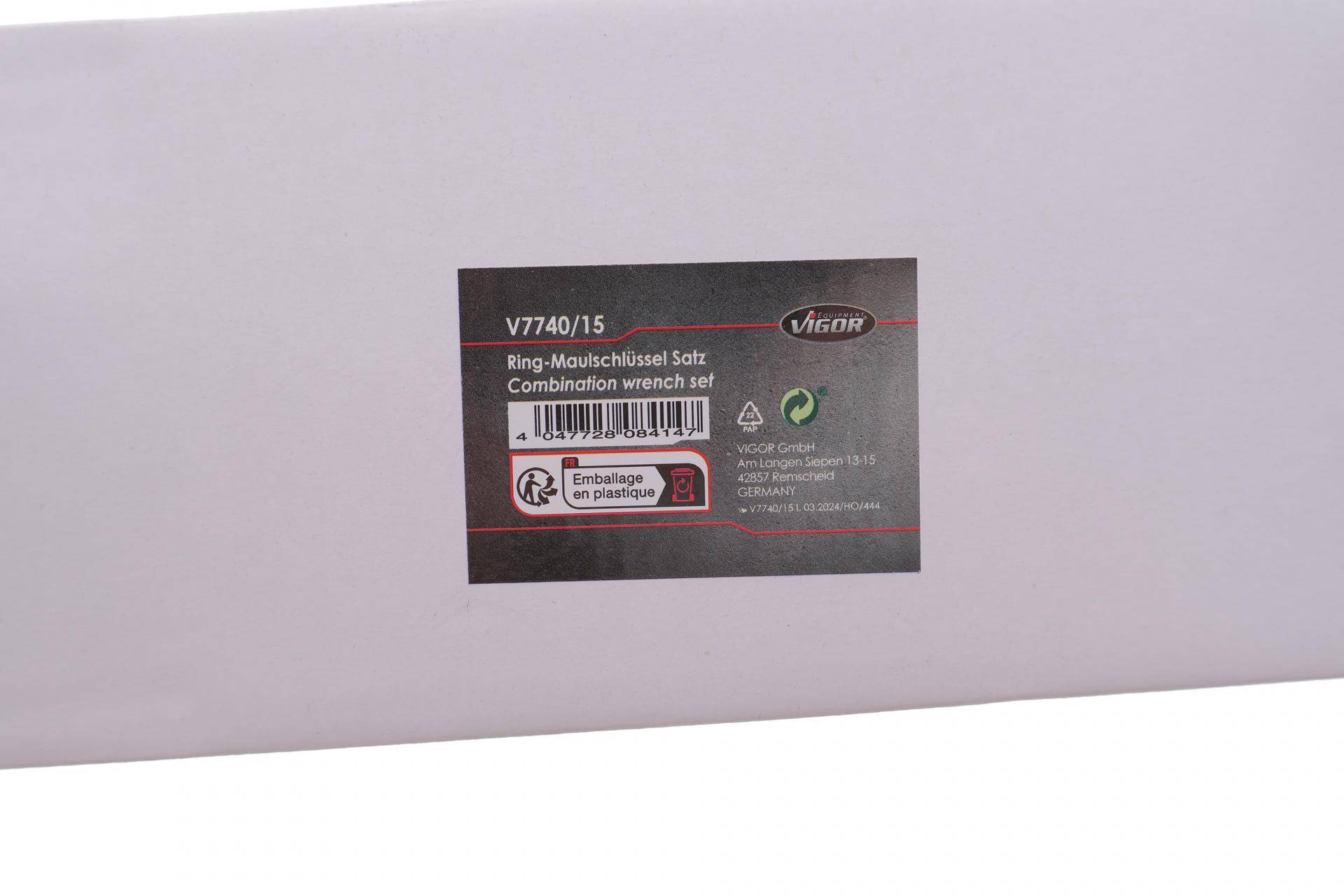 Набір ключів ріжково-накидних 6-22 мм 15 од.