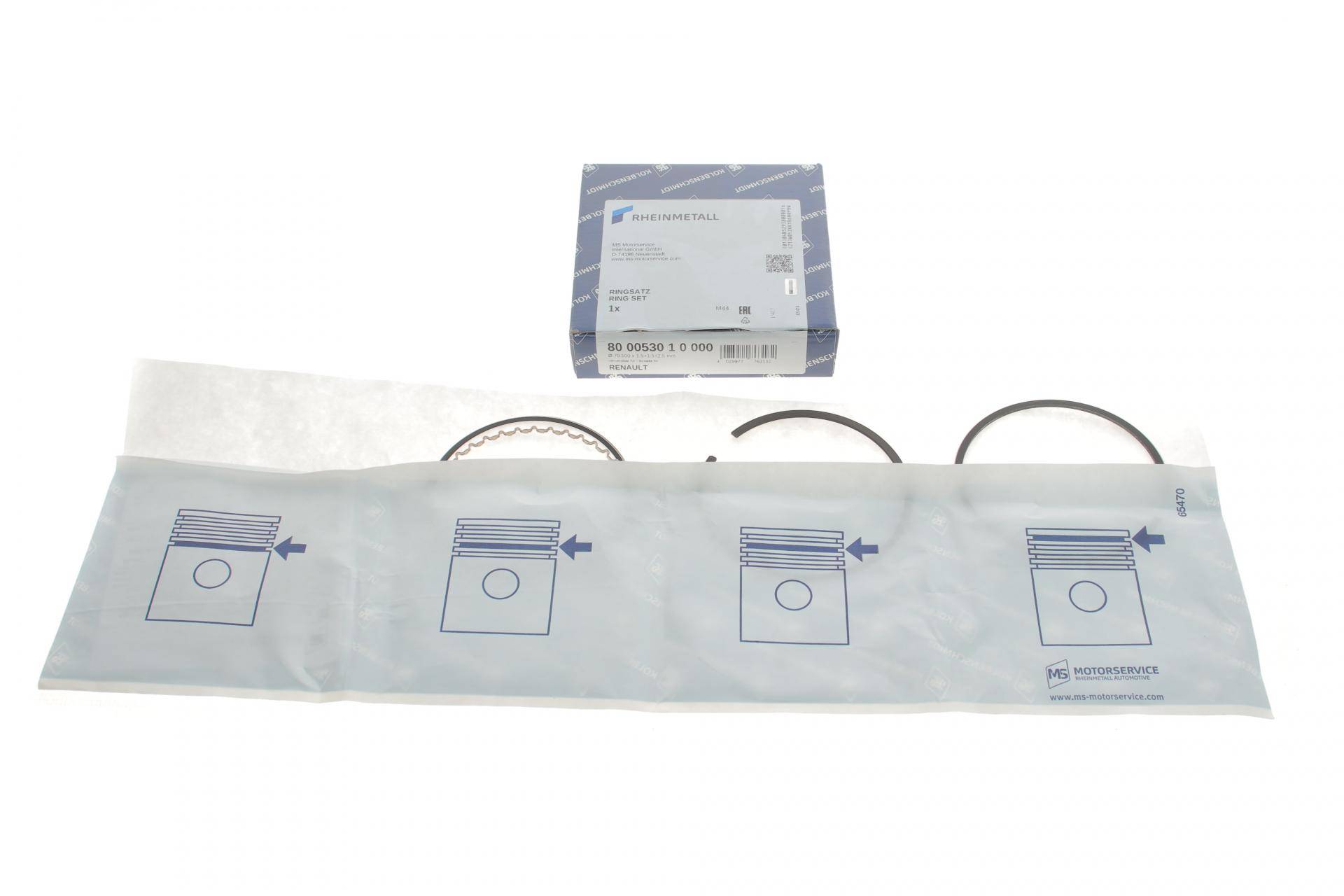 Кільця поршневі Renault Kangoo 1.6 16V 01- (79.50mm/STD)