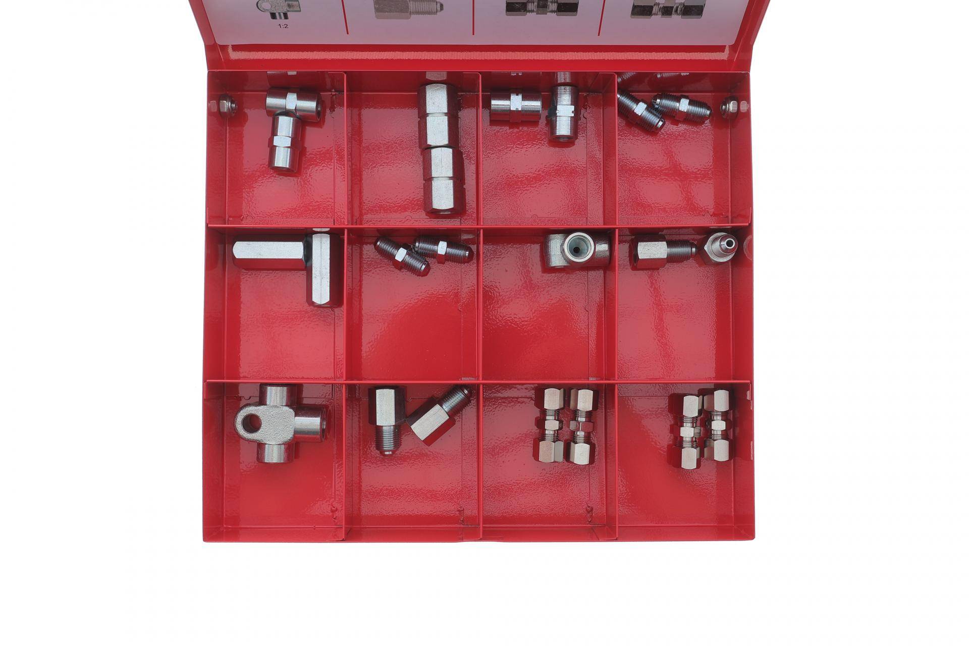 Комплект з'єднувачів трубок гальмівних d=3.1-4.0 (К-кт 25 шт.) = 171-0001C