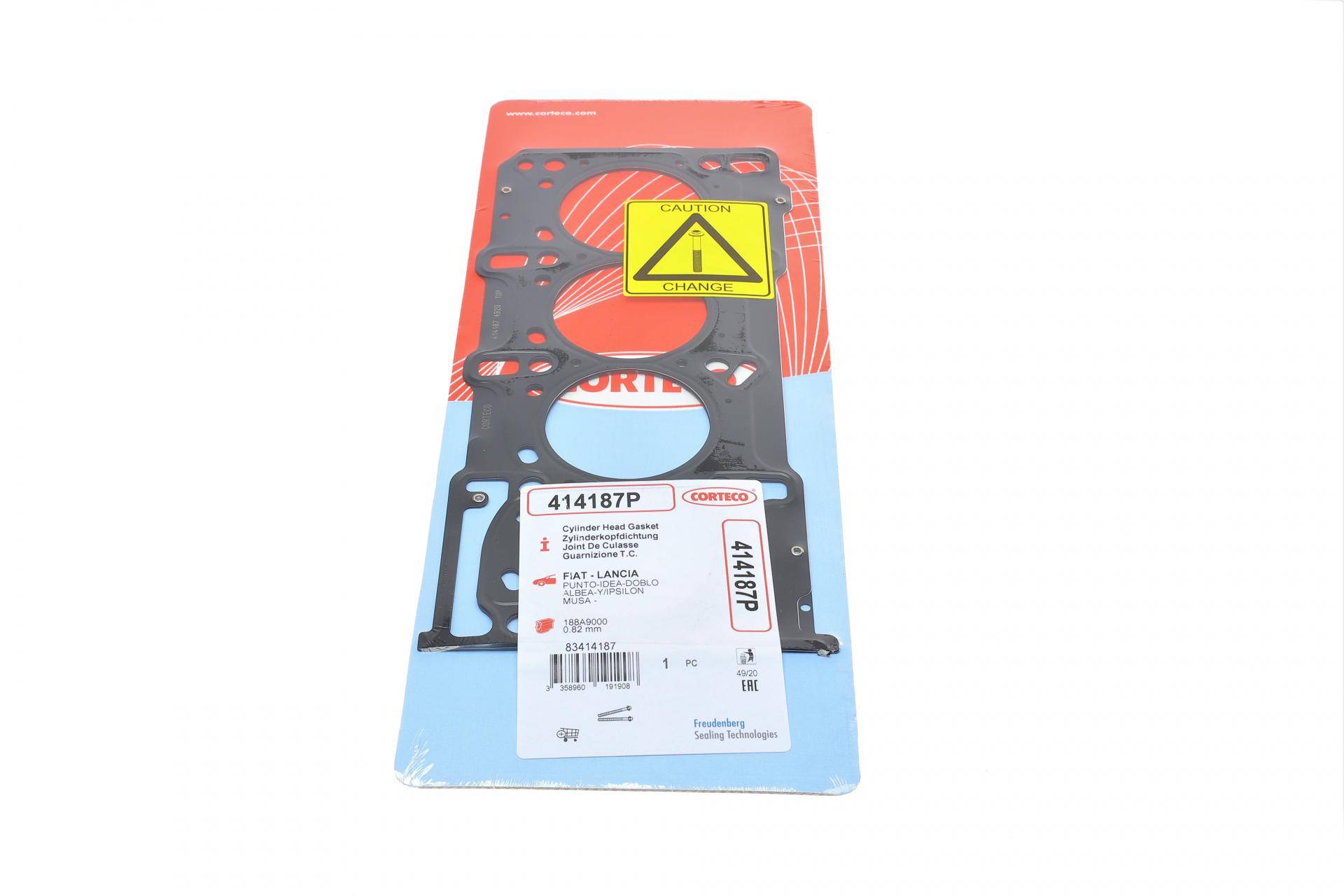 Прокладка ГБЦ Fiat Doblo 1.3JTD 04- (1 метка), 0,82 мм, Ø70,50 мм