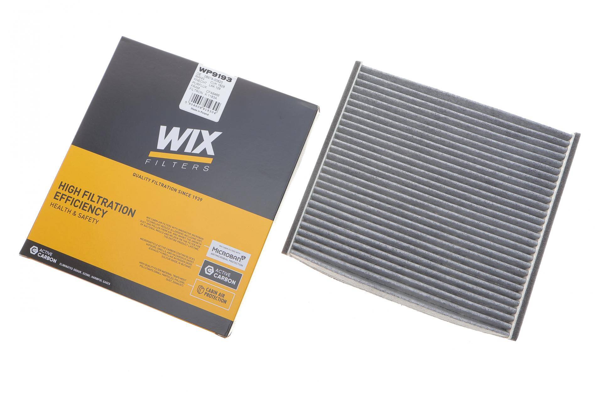 Фільтр салону Toyota Yaris 99-05/Rav4 00-06/Subaru Legacy/Outback 08-09 (вугільний)