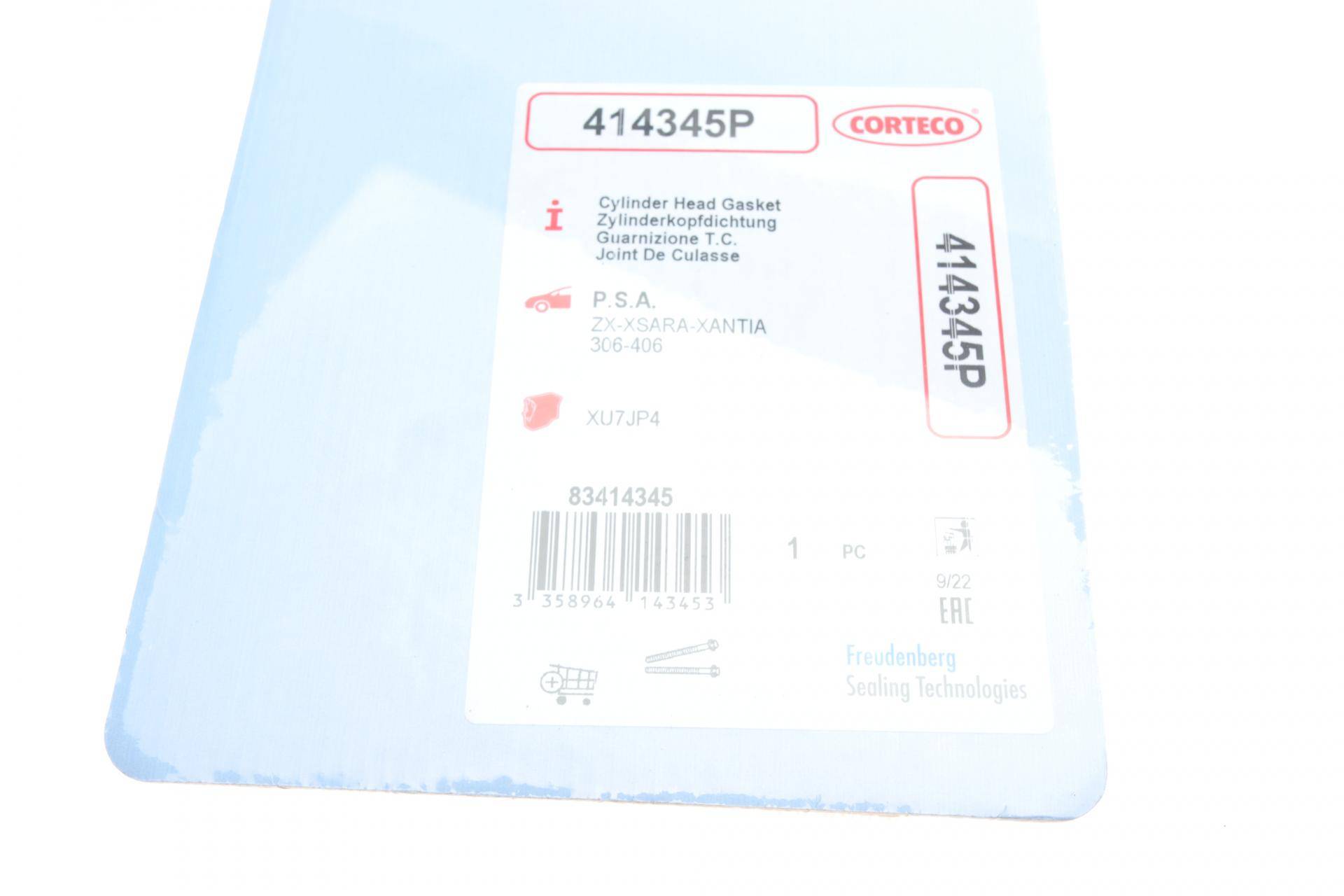 Прокладка ГБЦ Peugeot 306/ 406 1.8 95-02 (1.40mm)