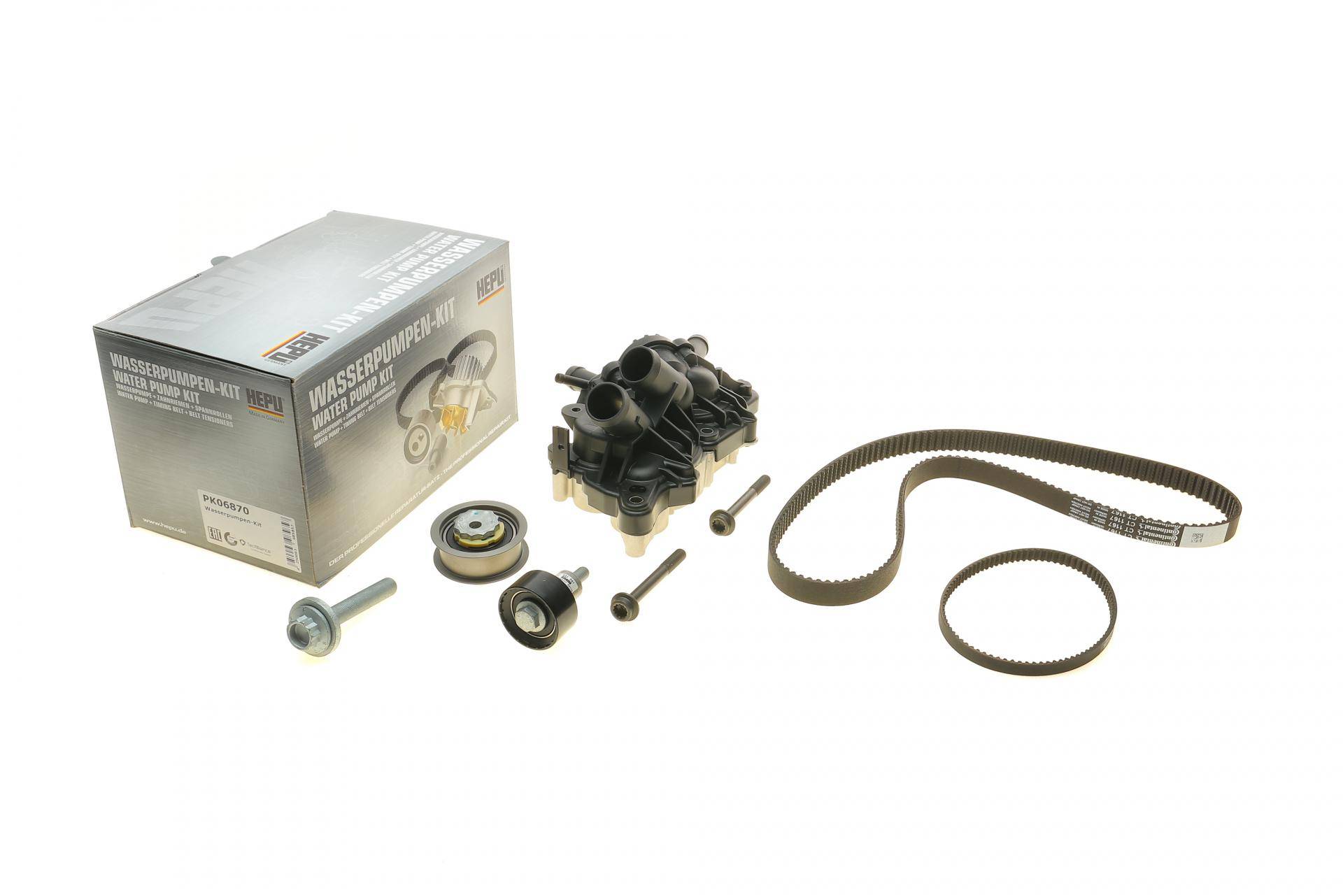 Комплект ГРМ + помпа VW Caddy IV/Passat/Golf 1.4 TSi/TGI 15- (10x87z)(+ ремінь помпи)