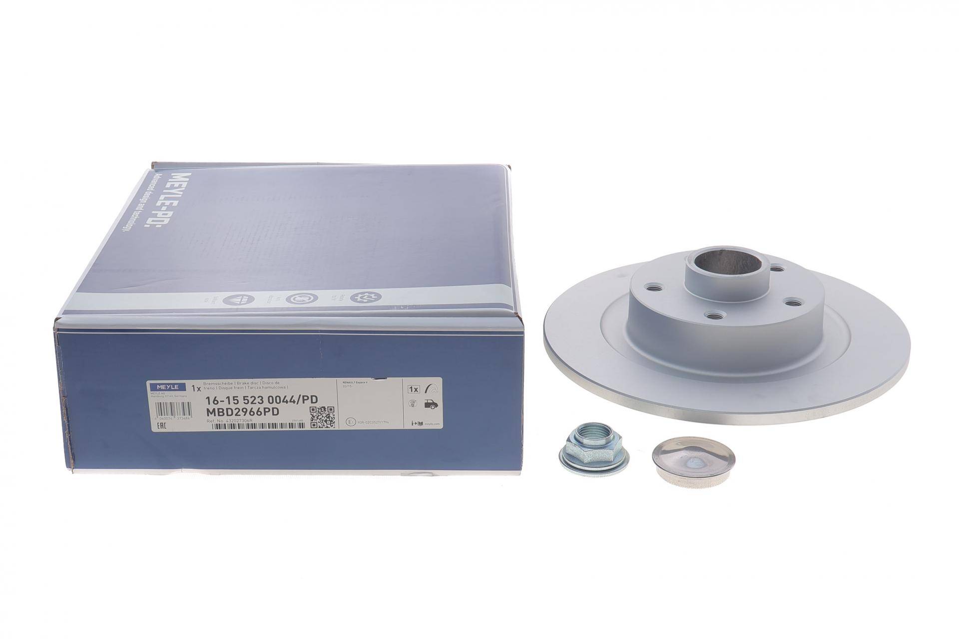 Диск гальмівний (задній) Renault Espace 1.6dCi 15- (290x11) (з підшипником)