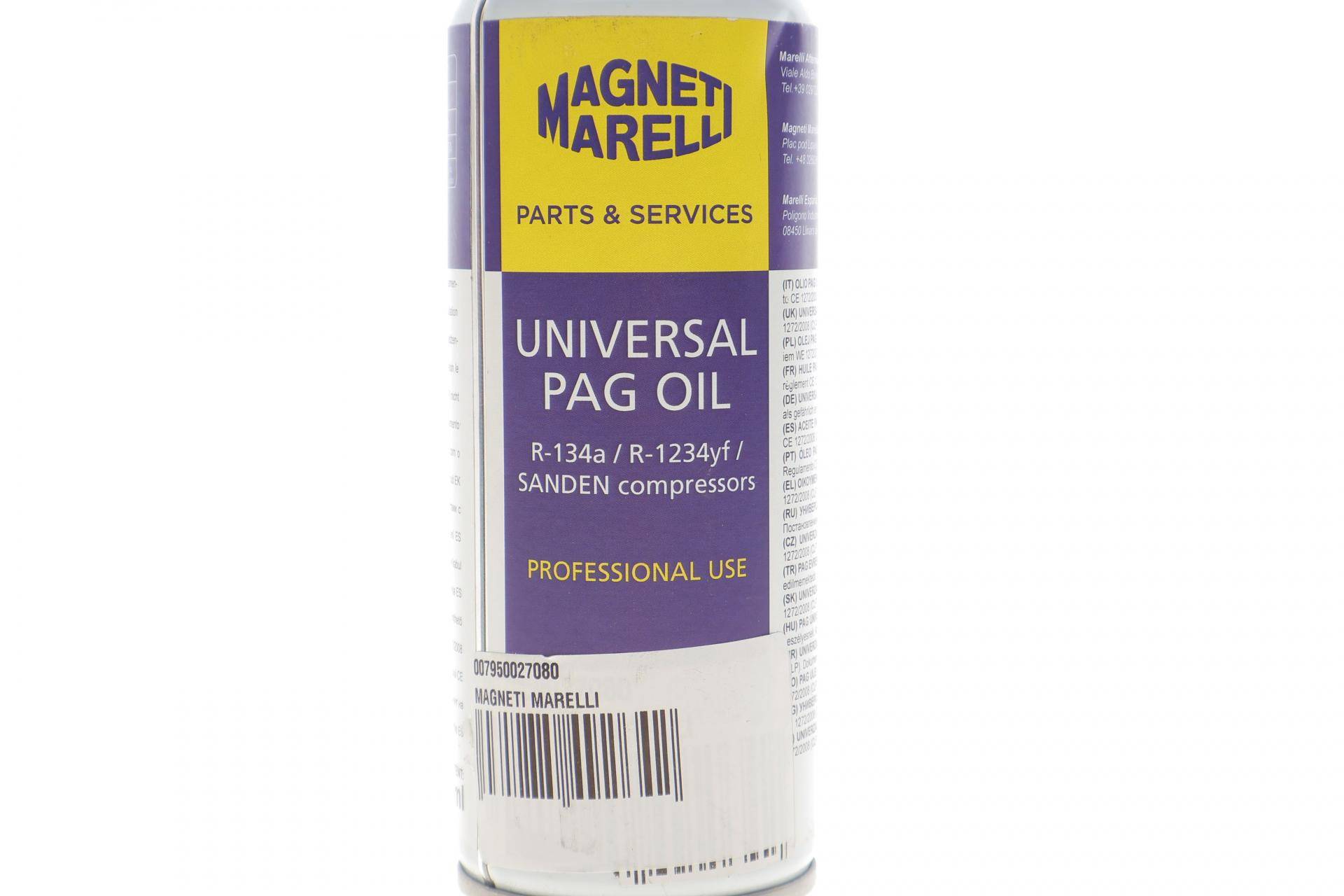 Олива компресорна універсальна PAG для R134a/R1234yf 250 мл