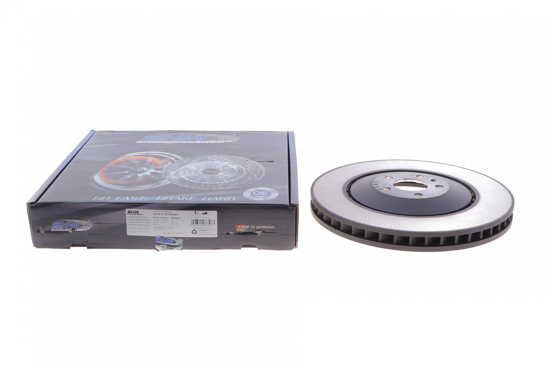 Диск гальмівний (передній) Audi A6 11-18/A8 09-18 (400x38) (з покриттям) (вент)