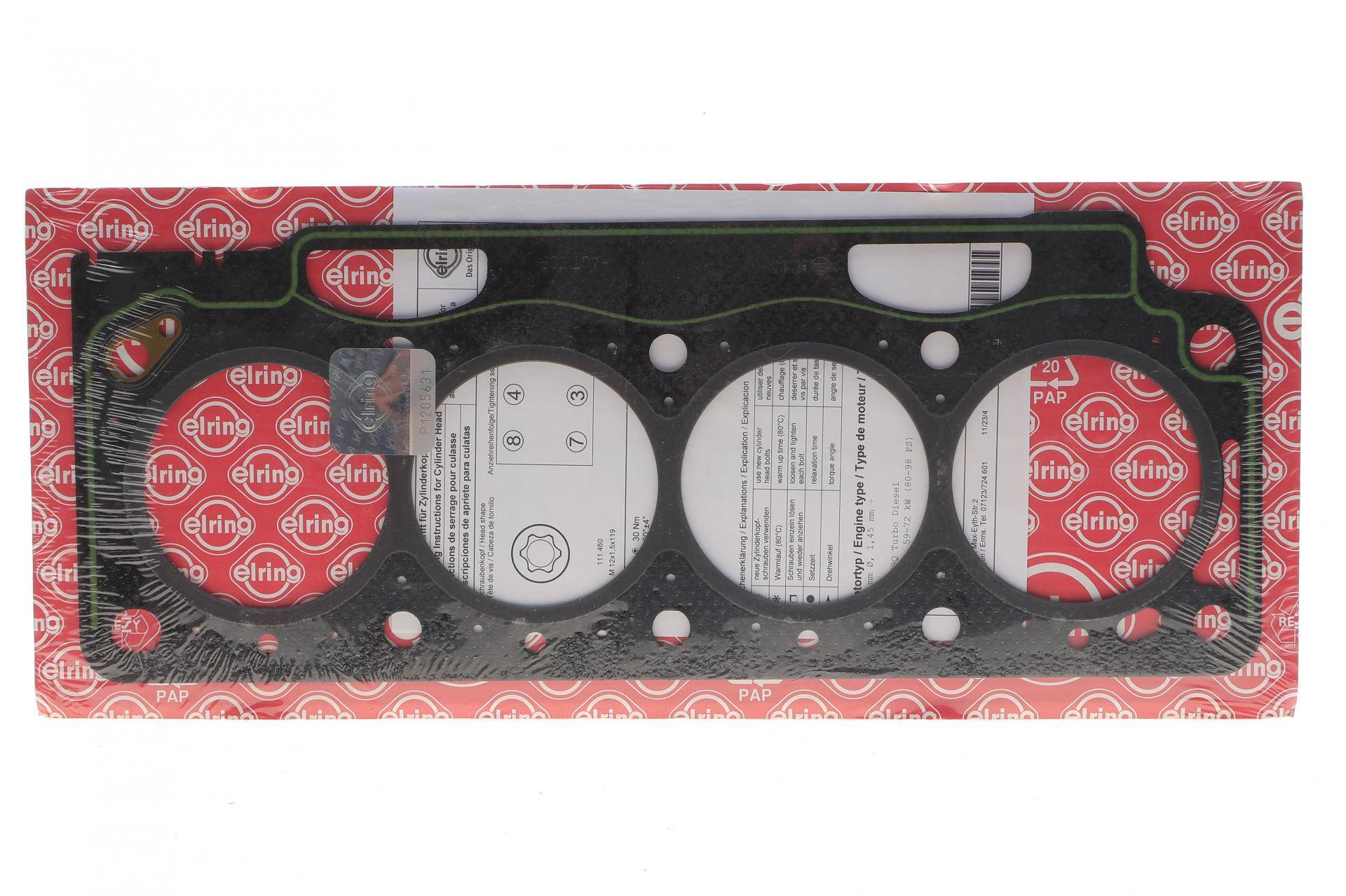 Прокладка ГБЦ Renault Kangoo 1.9DTI 00- (1.45 мм)