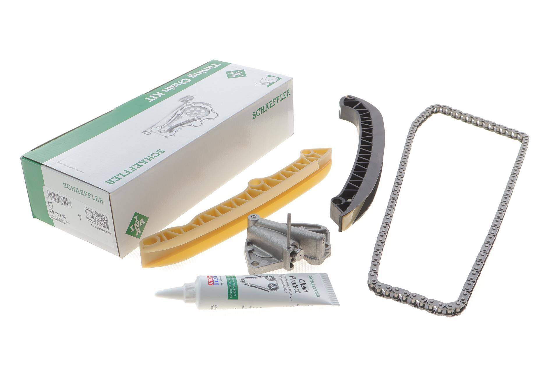 Комплект ланцюга ГРМ Skoda Fabia 1.2i 01-08, (ланцюг INA)