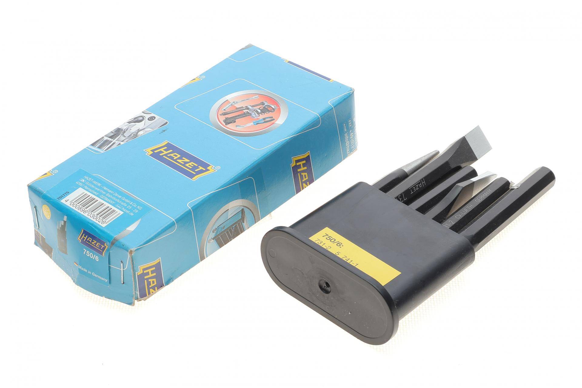 Набір зубил, кернерів та виколоток 6 од.