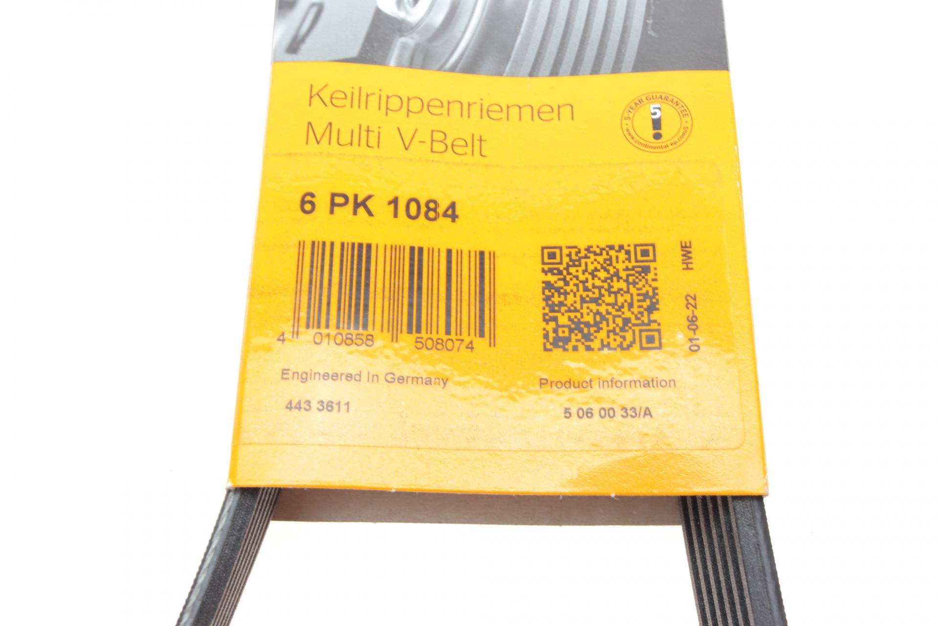 Ремінь генератора VW Golf V/VI/Passat VI/VII/Tiguan/Touran 1.4TSI/FSI/1.6 FSI 03-18