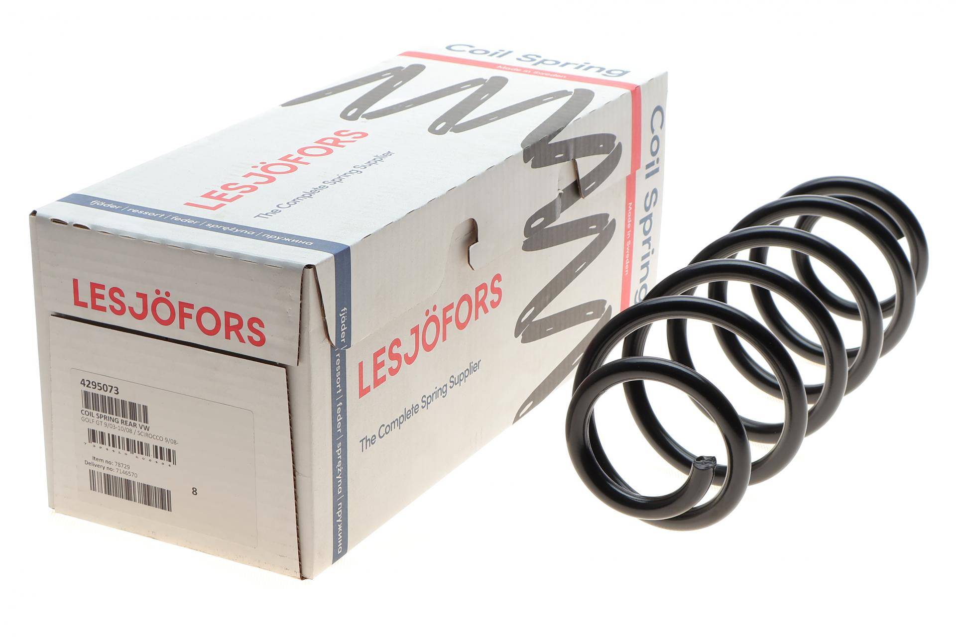 Пружина (задня) VW Golf V 1.4 TSI (GT/Sport) 05-08 (xетч.)/Scirocco III 1.4-2.0TSI/2.0 TDI 08-17 (Incl DCC) (купе)