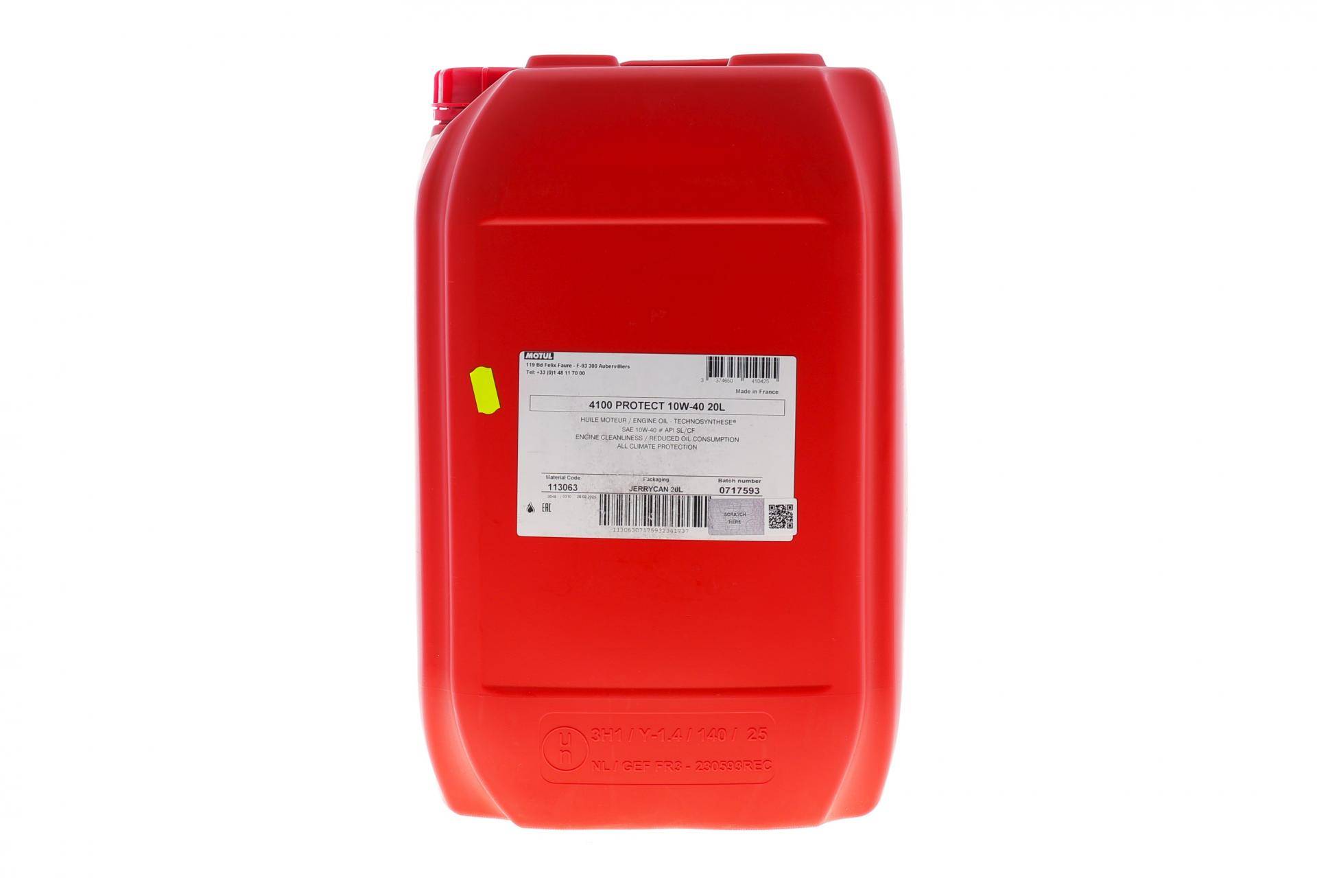 Олива 10W40 4100 PROTECT (20L) (API PERFORMANCE SL/CF) (113063)