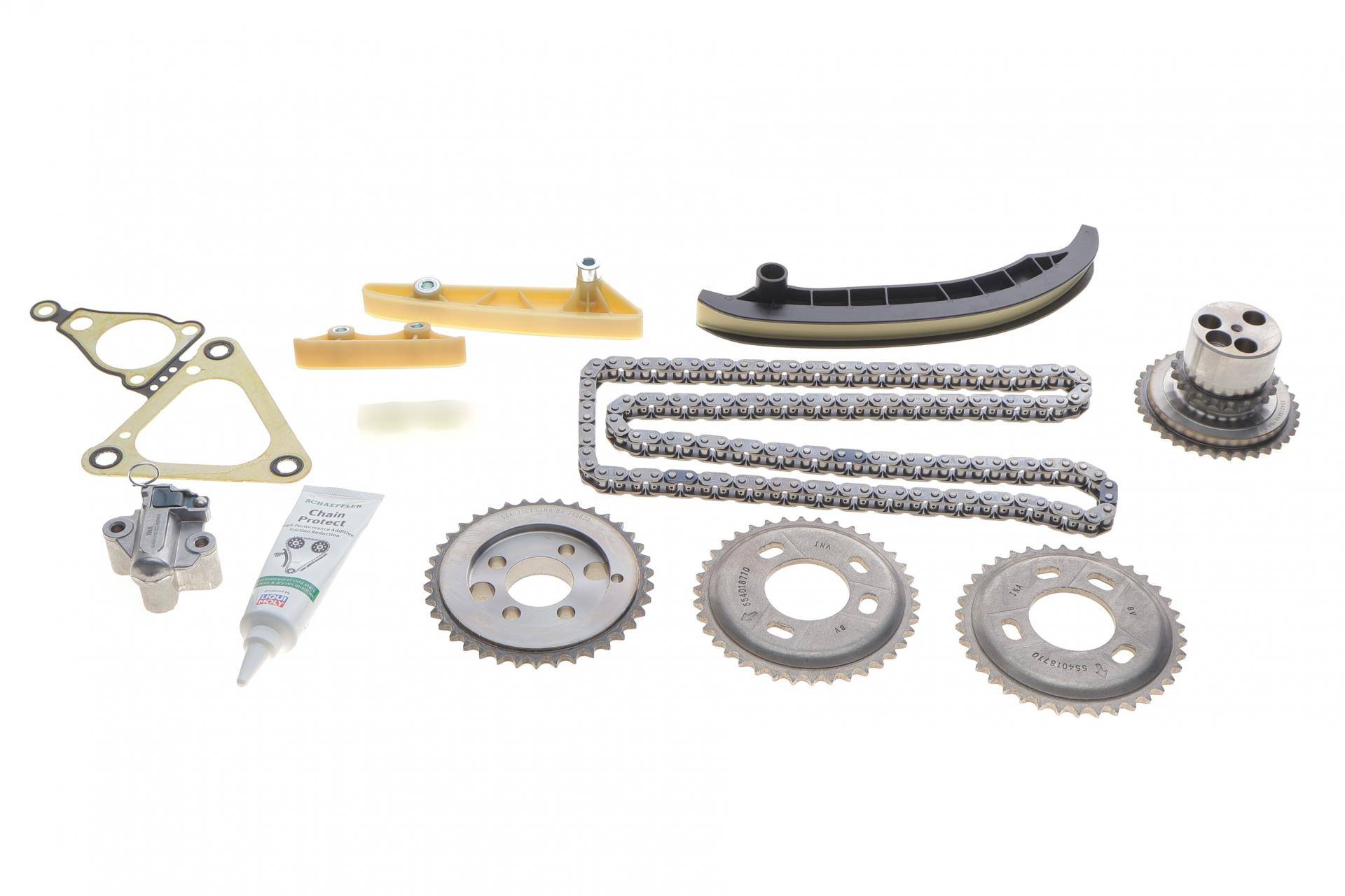 Комплект ланцюга ГРМ Ford Transit 2.4 TDCi 06-14, (ланцюг INA)