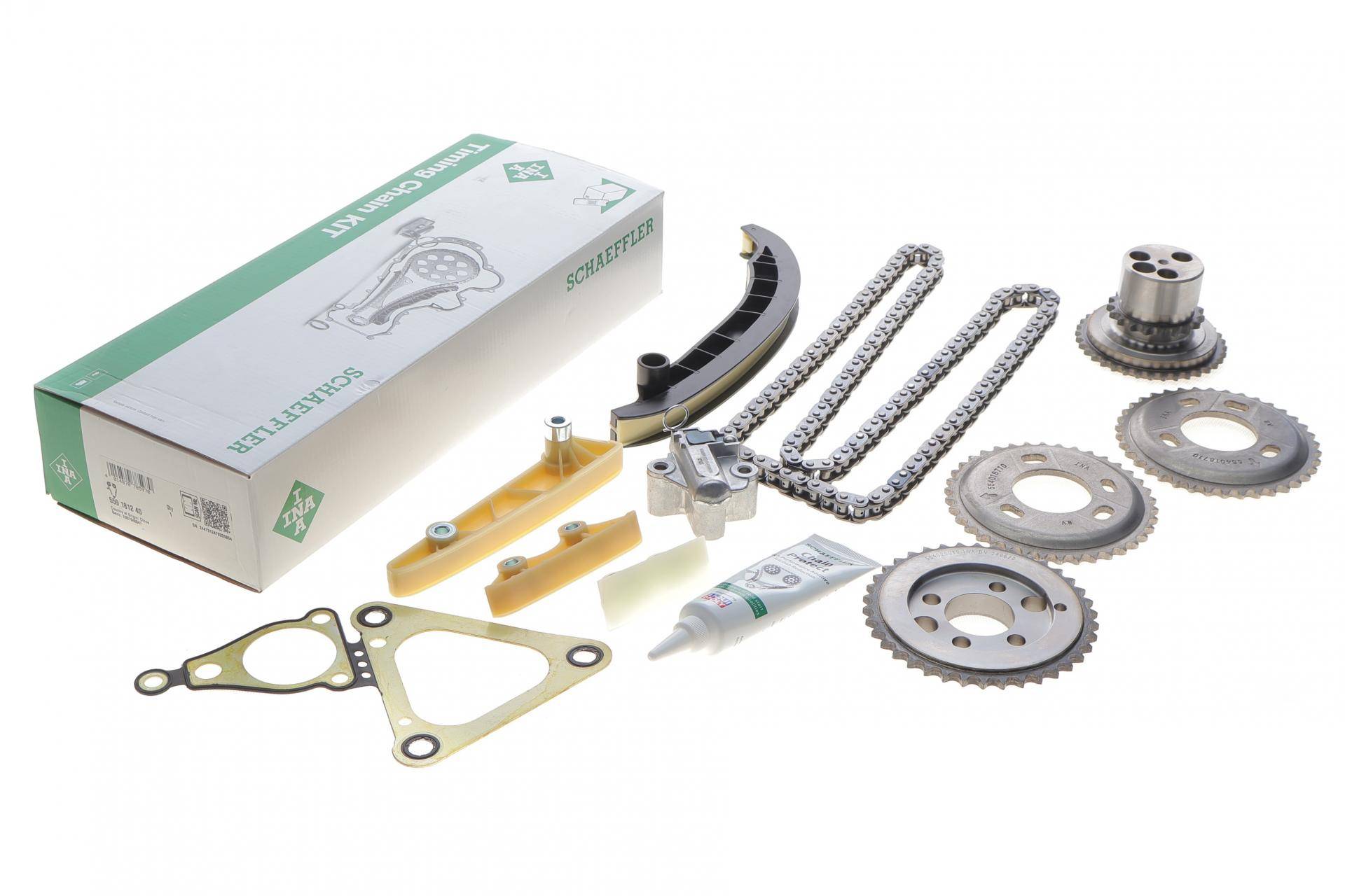 Комплект ланцюга ГРМ Ford Transit 2.4 TDCi 06-14, (ланцюг INA)