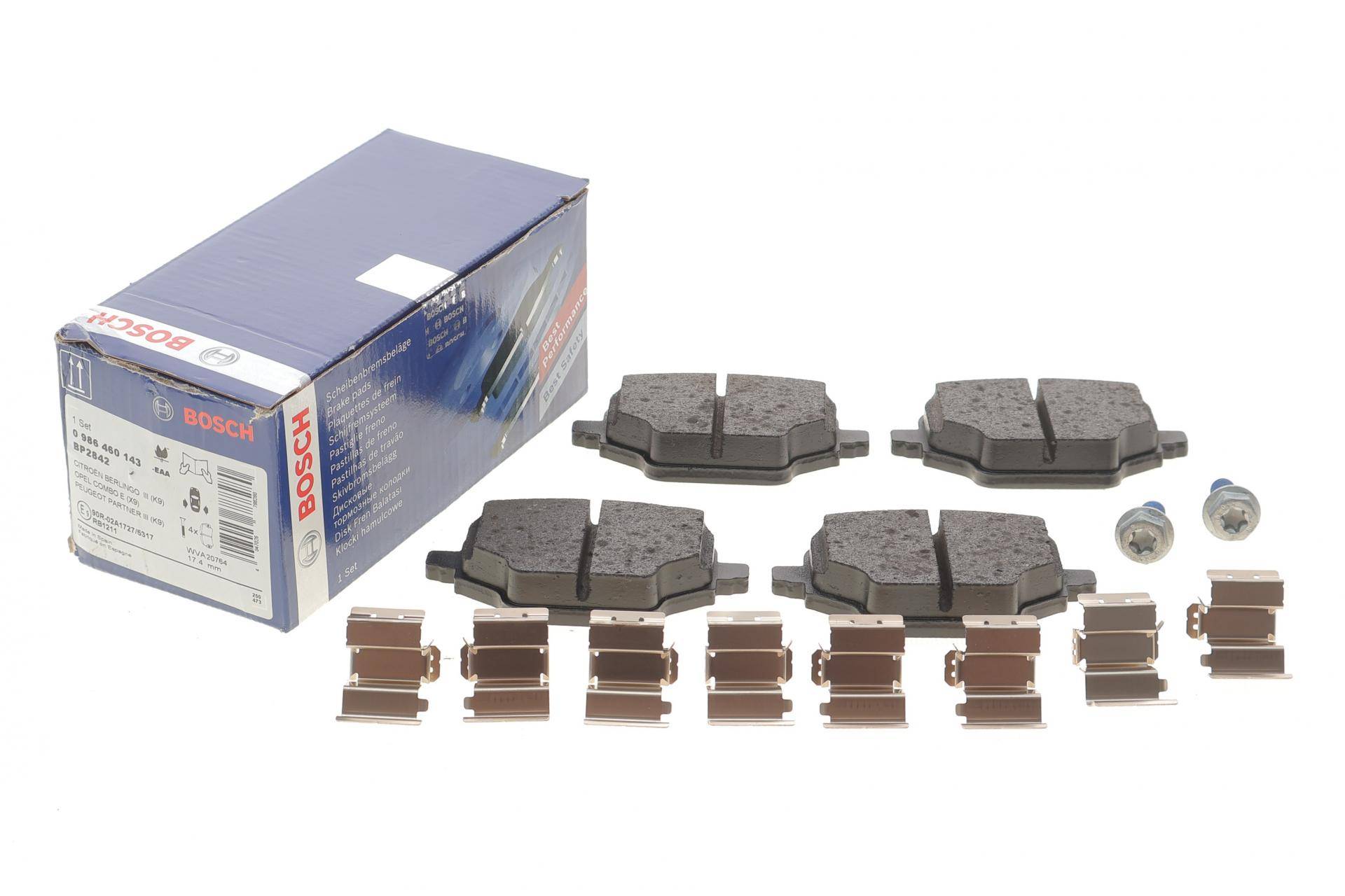 Колодки гальмівні (задні) Opel Combo 18-/Citroen Berlingo/Peugeot Partner 18-