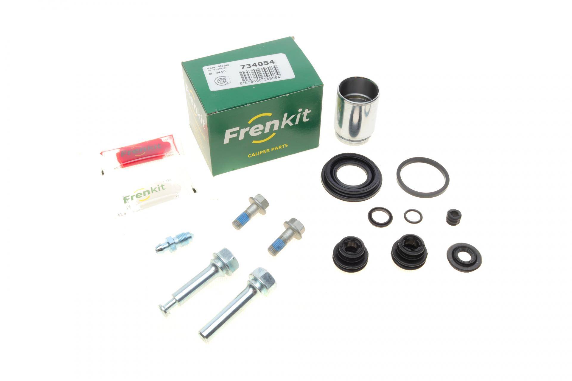 Ремкомплект супорта (заднього) Hyundai i20/Kia Picanto 11- (d=34mm) (+поршень/направляюча) (Mobis)