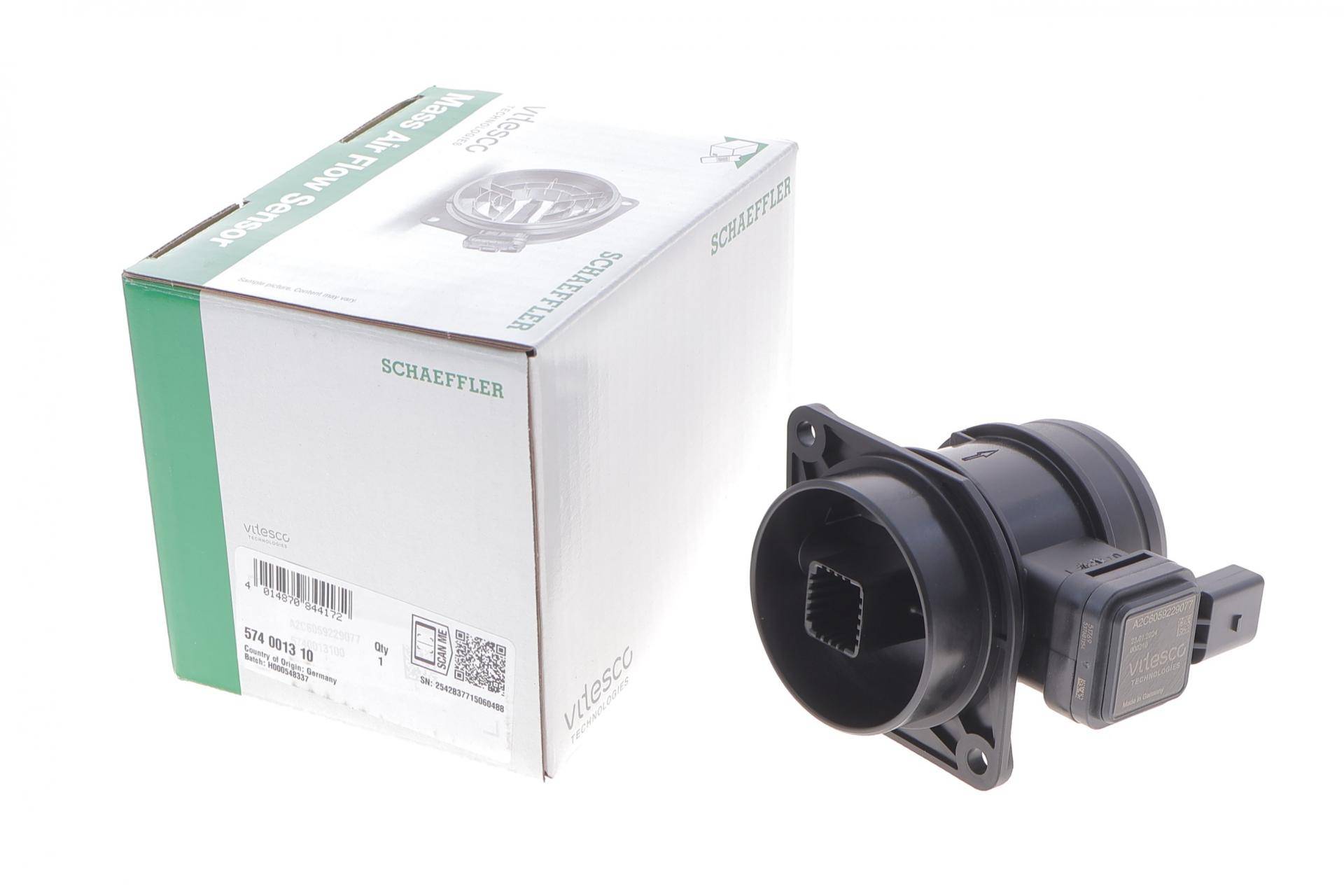 Витратомір повітря VW Golf VI/Jetta III-IV/Passat B7/PoloV/Touran 1.6TDI, 09-, 66kw/77kw