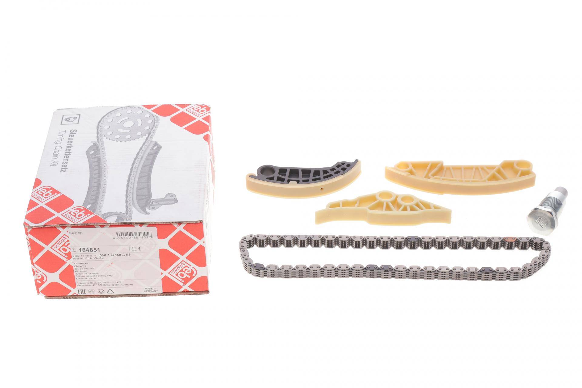 Комплект ланцюга ГРМ Audi A5 1.8TFSI 07-17/VW Golf V/VI/Passat B 2.0 04-12 (96 ланок)