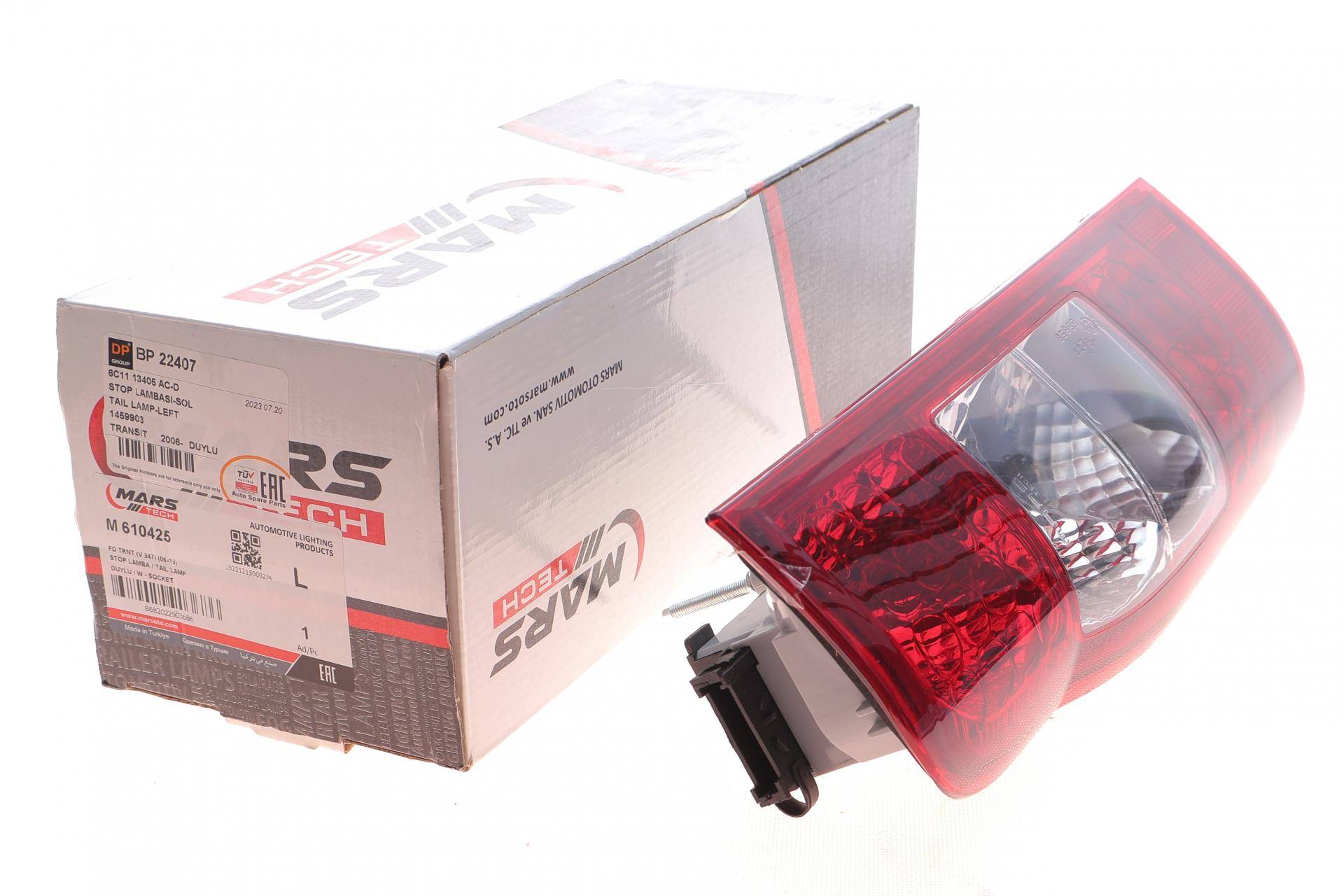 Ліхтар задній Ford Transit 06-14 (L) (з платою)