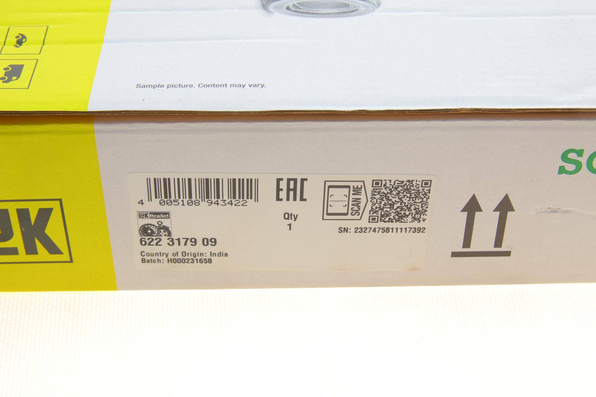 Комплект зчеплення Fiat Panda 12-/Punto 1.3 D 09- (d=220mm)