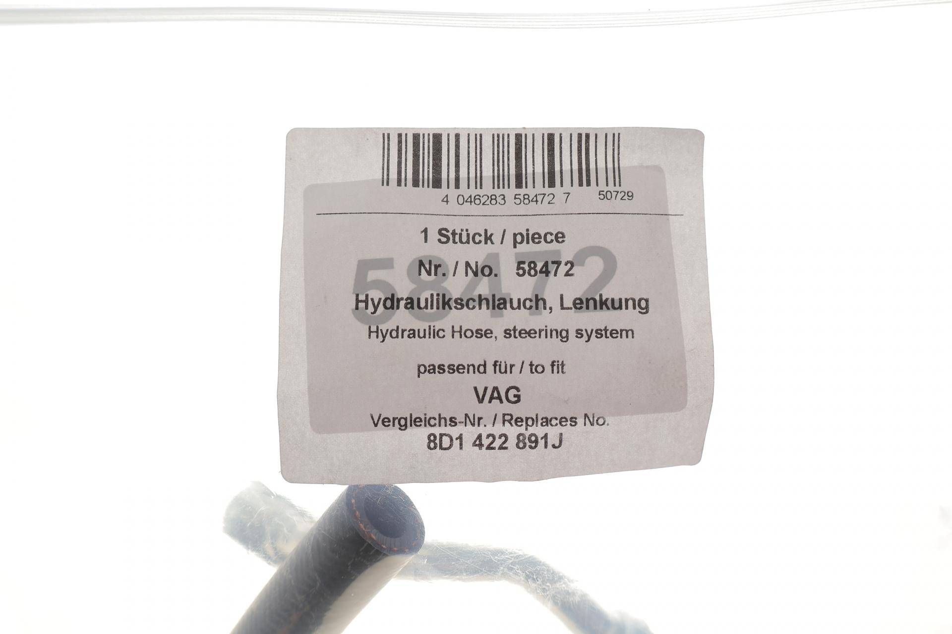 Шланг гідропідсилювача Audi A4/VW Passat 94-05