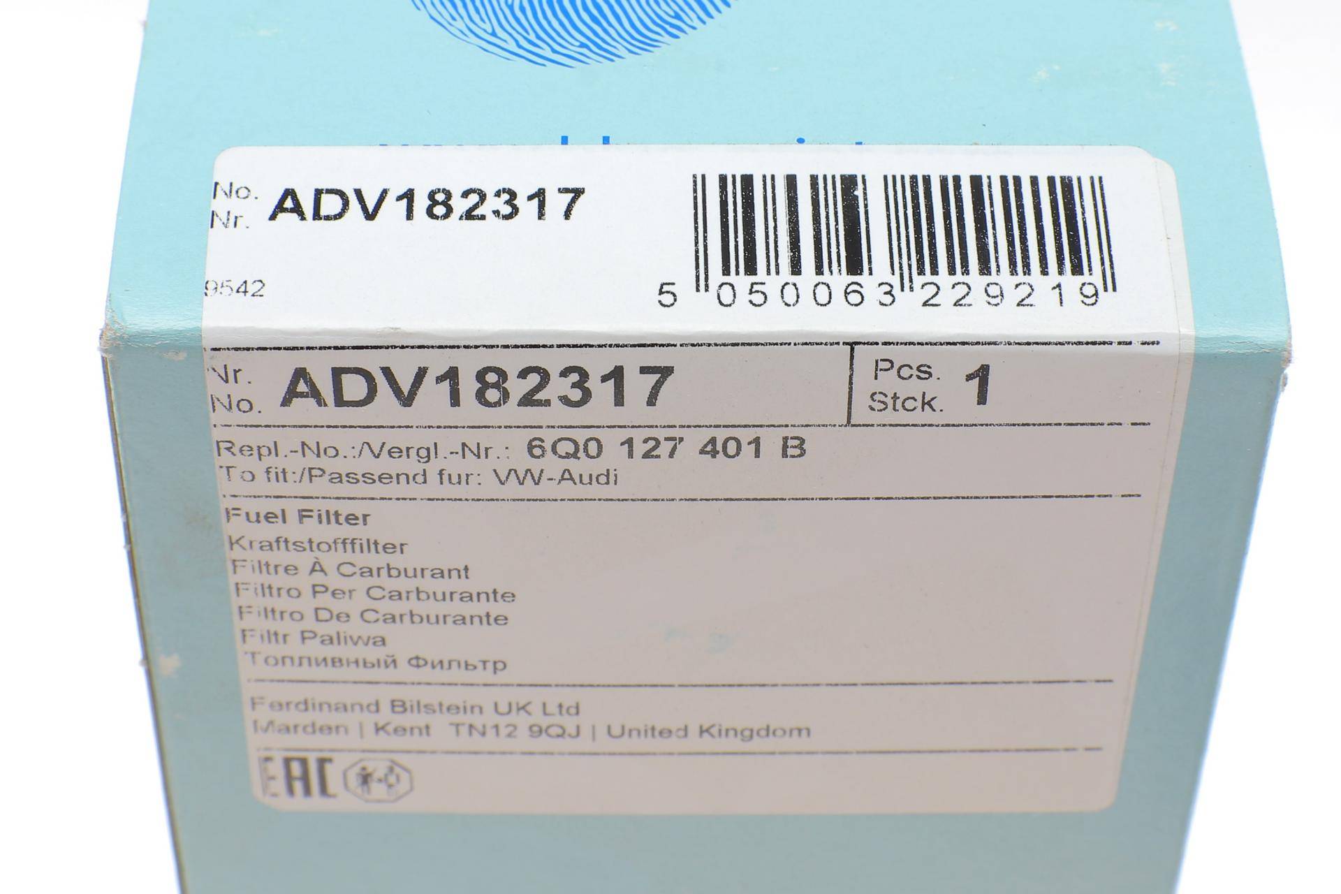 Фільтр паливний Skoda Fabia 1.4/1.9TDI/SDI 00-08/VW Polo 1.4/1.9TDI/SDI 01-14
