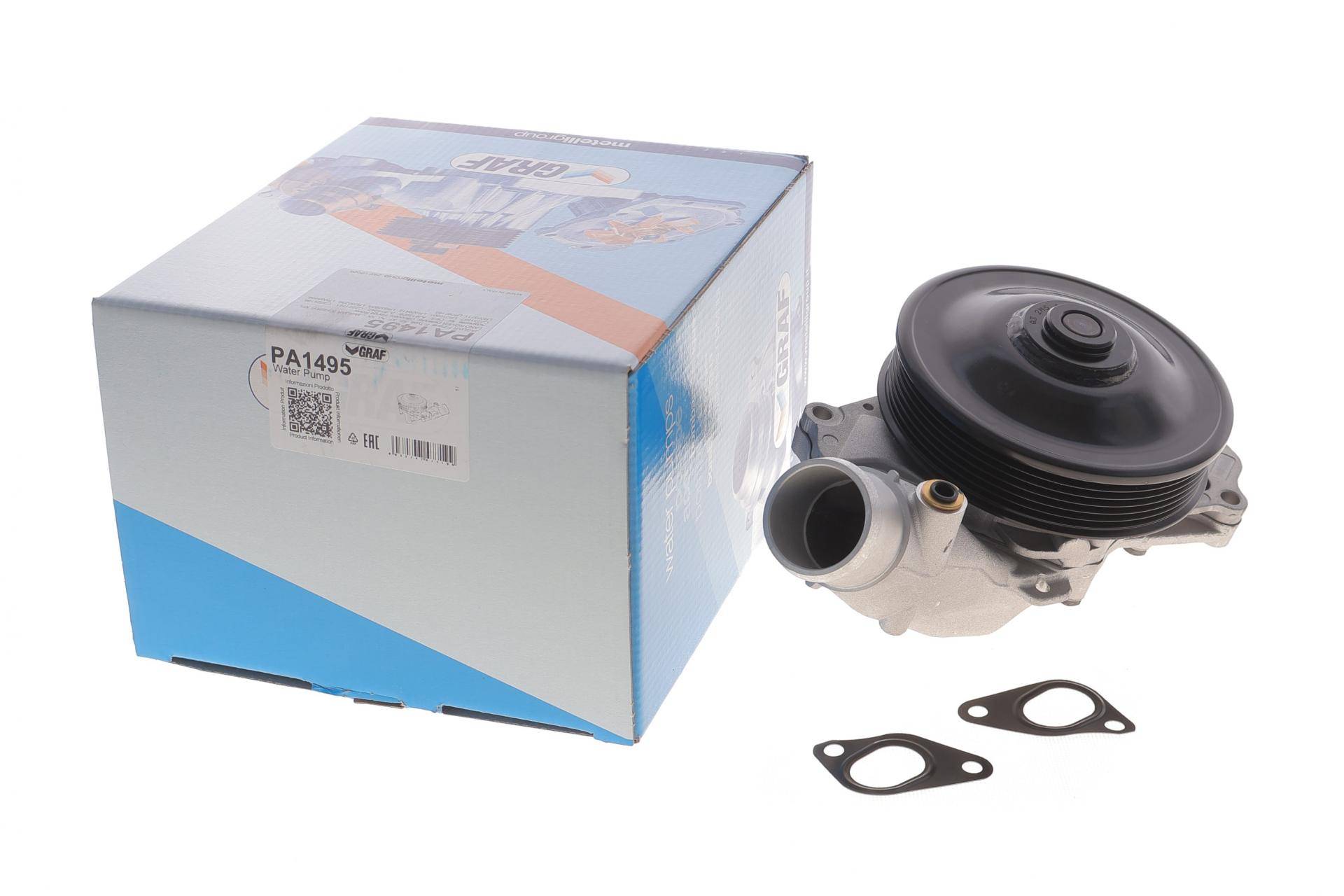 Помпа води Land Rover Discovery/Range Rover/Sport 3.0/5.0 09-/Defender 21- (B/B) (7 лоп.) (6 кан) (з корпусом)