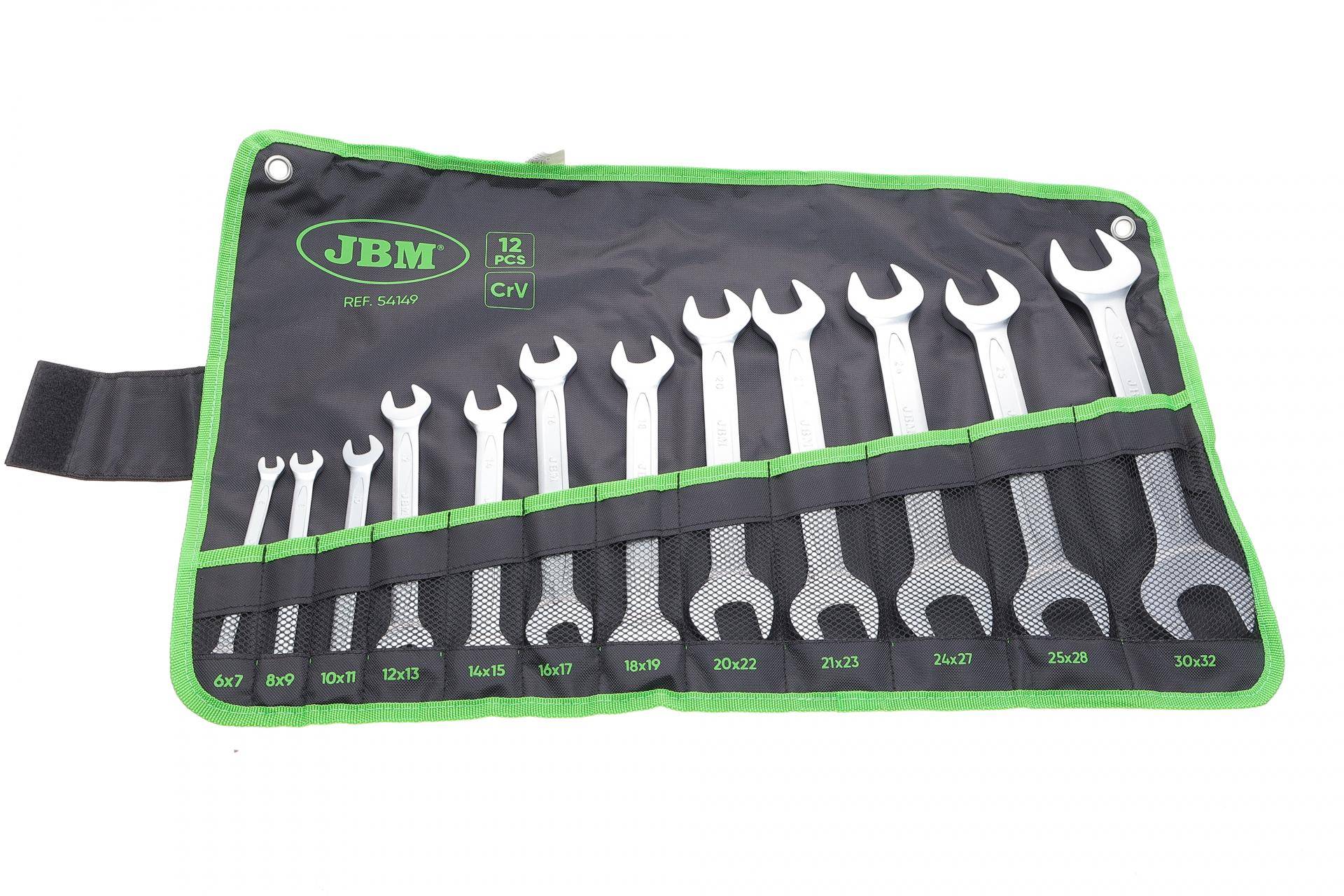 Набір ключів ріжкових 6x7-30x32 мм 12 од.