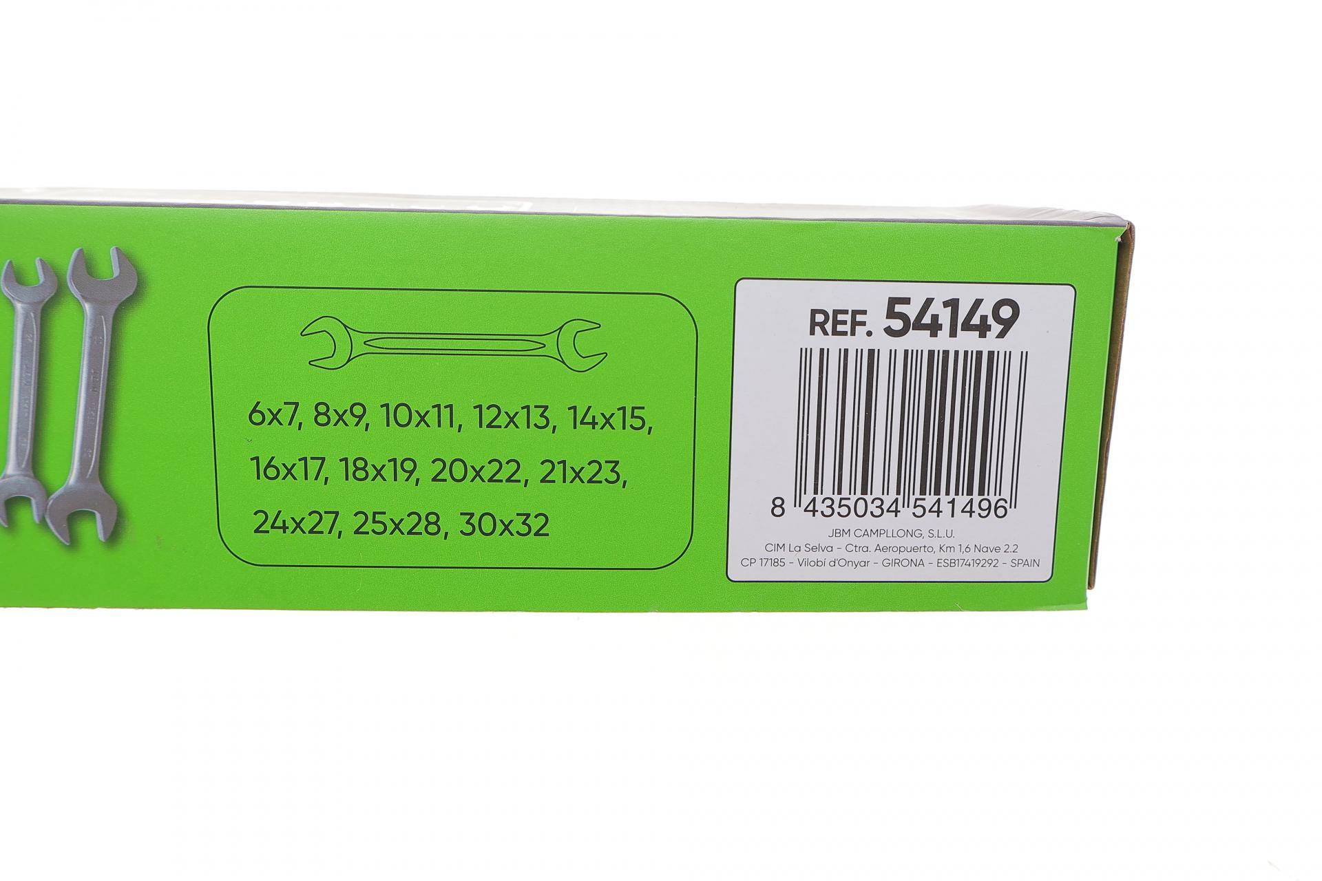 Набір ключів ріжкових 6x7-30x32 мм 12 од.