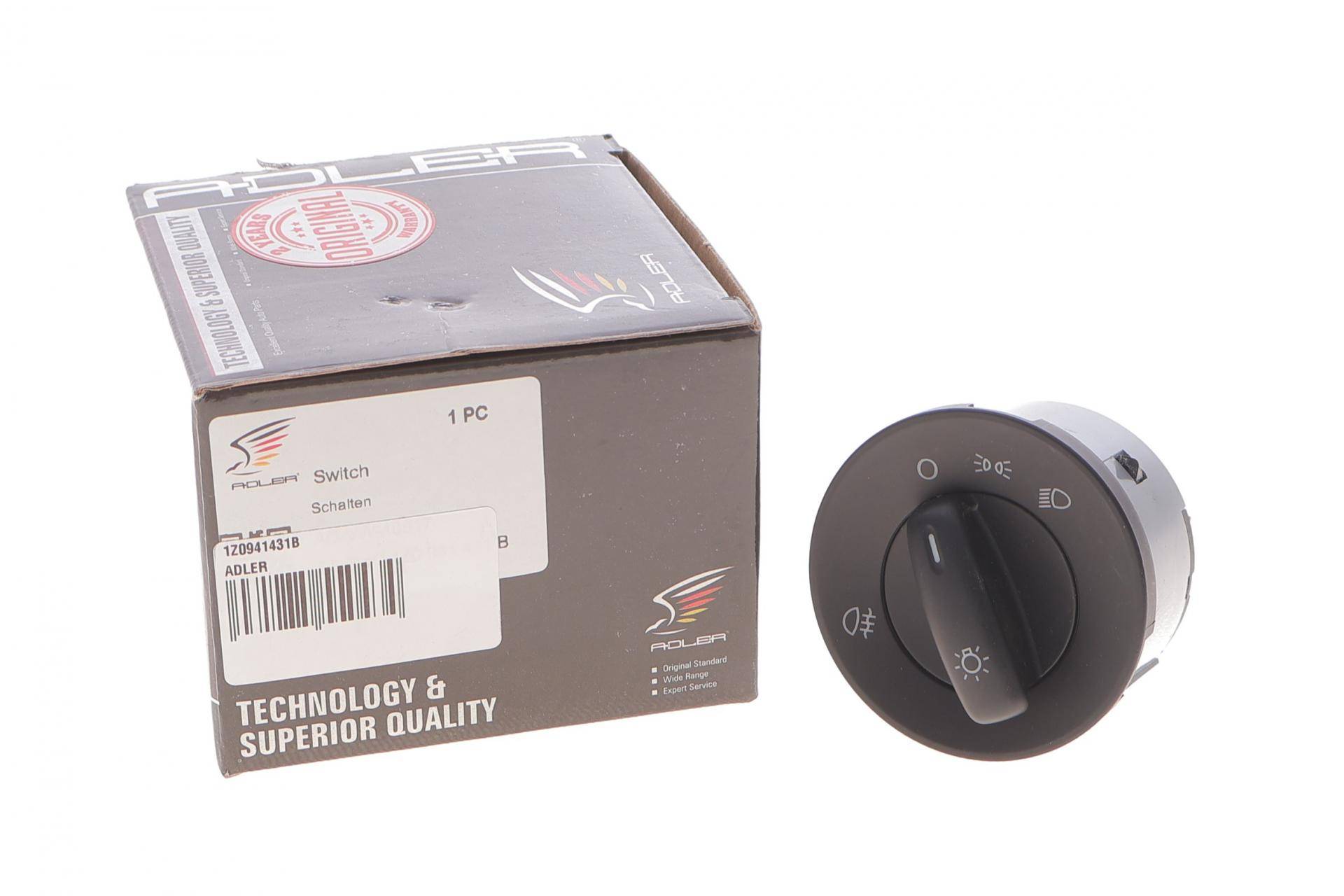 Перемикач світла фар Skoda Octavia II 04-13