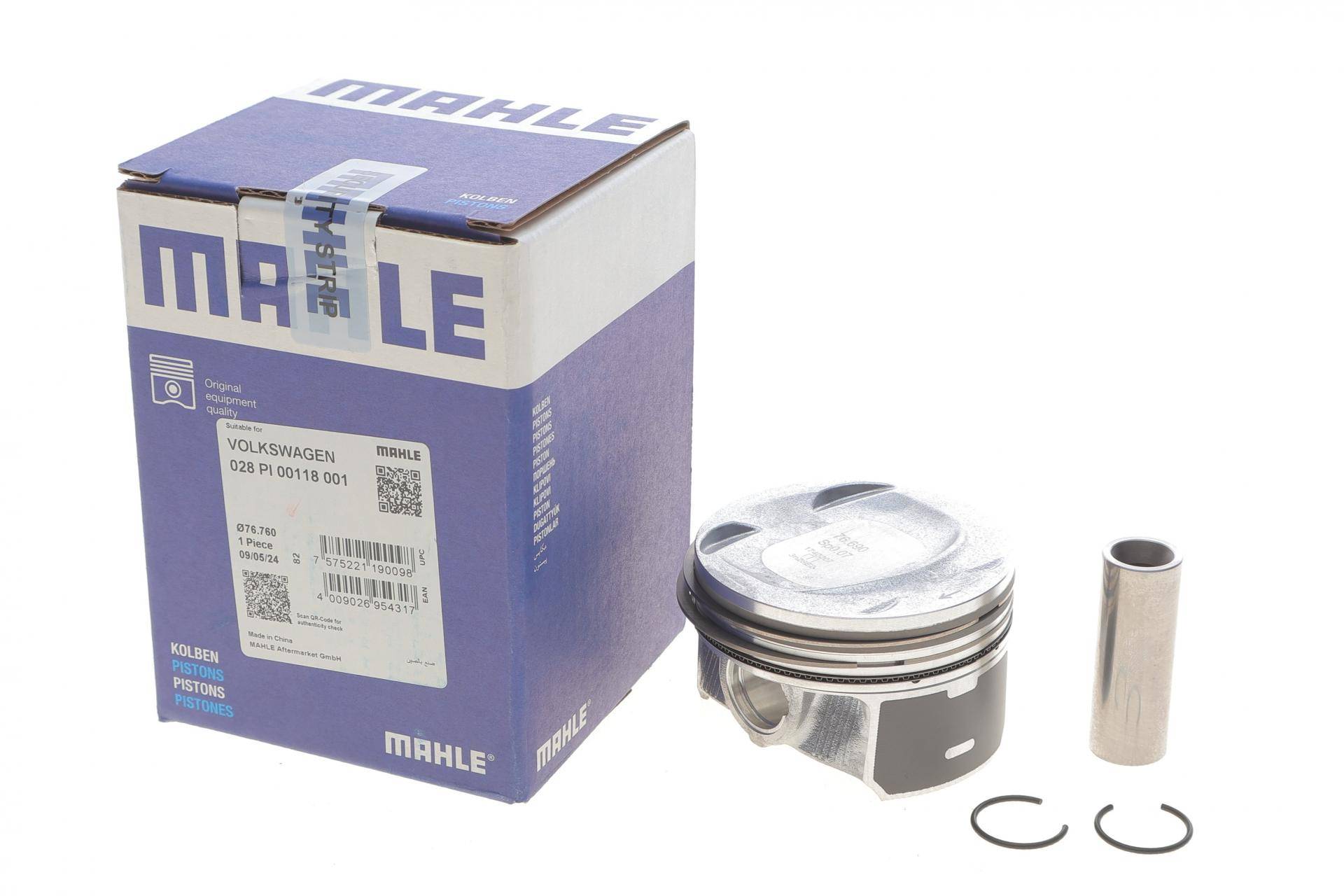 Поршень Audi A1/A3/Skoda Octavia II/Superb II/VW Golf V/VI/Passat 1.4 TSI/TFSI 07-16 (76.76mm/+0.25)