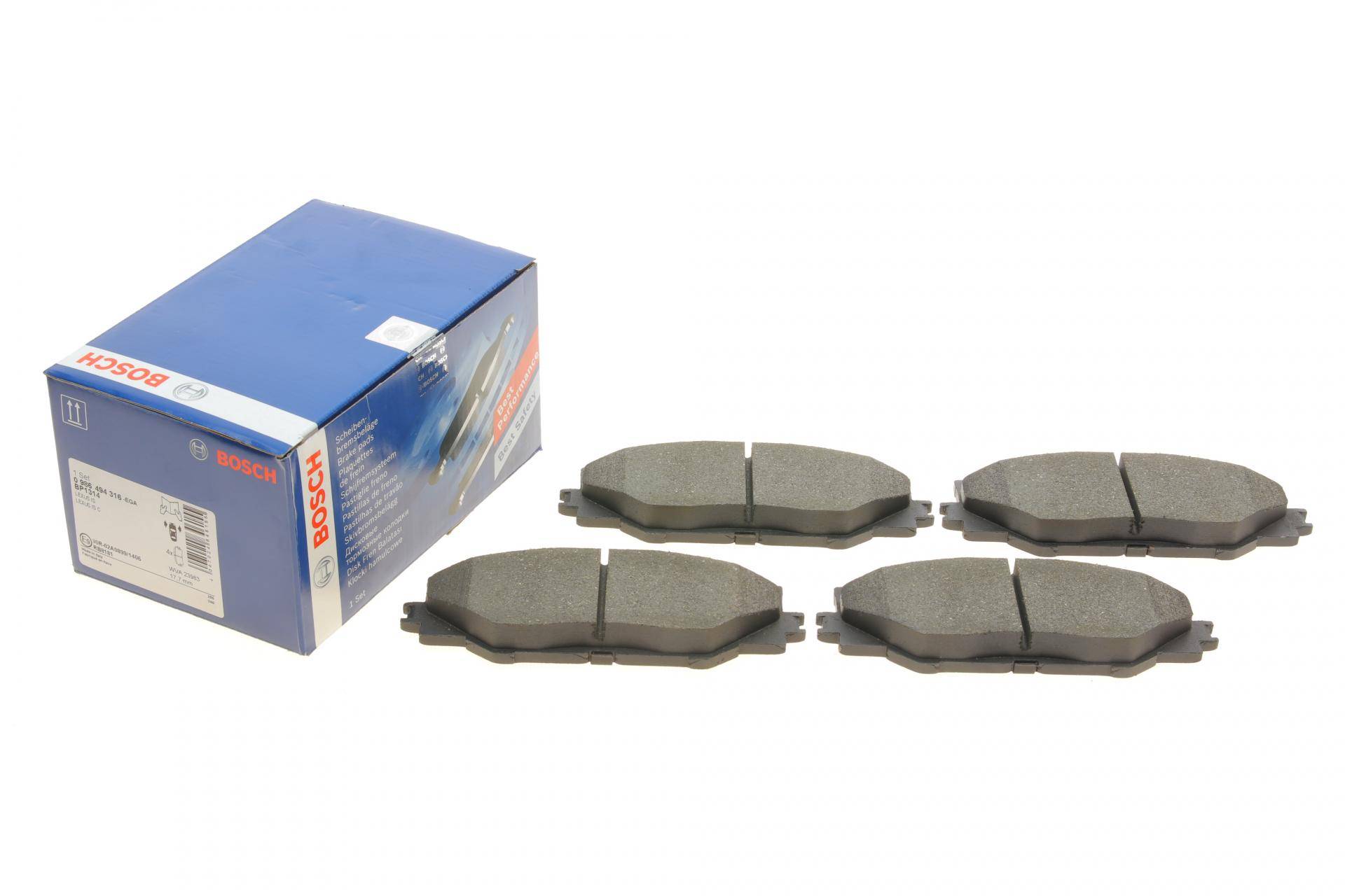 Колодки гальмівні (передні) Lexus IS 05- (Advics)