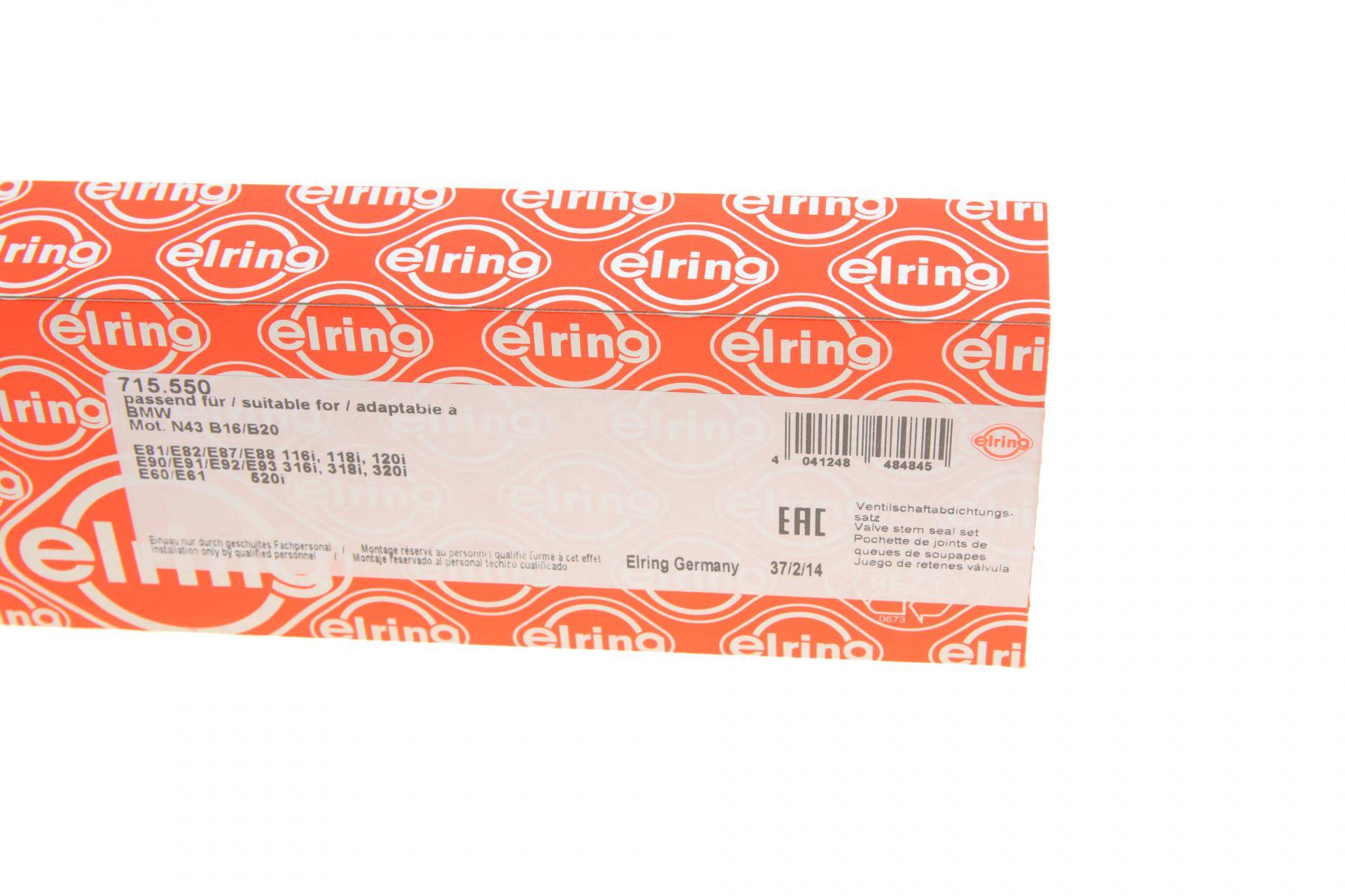 Сальник клапана (впуск/випуск) BMW 3 (E90)/5 (E60) 07-11 (к-кт 16шт), N43