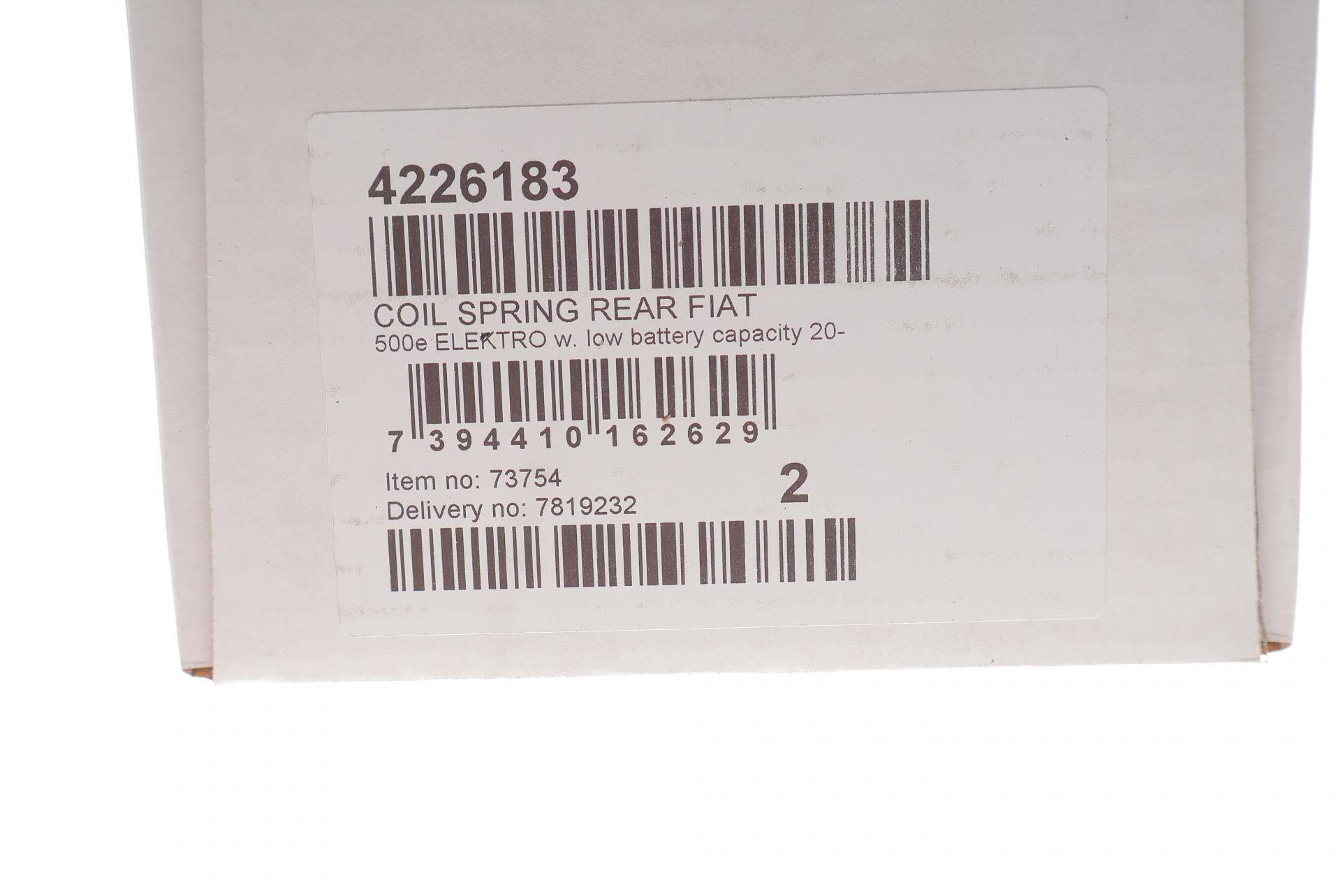 Пружина (задня) Fiat 500e Elektro 24 кВт/год 20- (хетчбек)