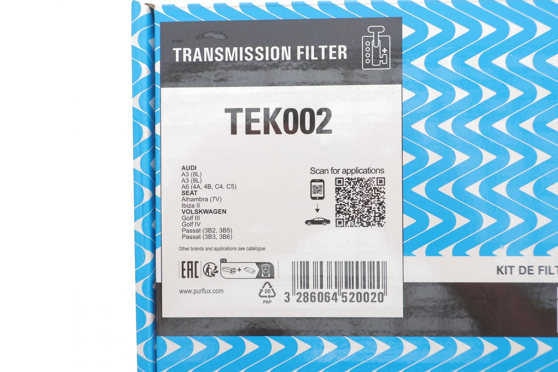 Фільтр АКПП VW Golf 91-06/Skoda Octavia 1.4-2.0i/1.9TDI/SDI 96-10 (з прокладкою на 4 отворів)