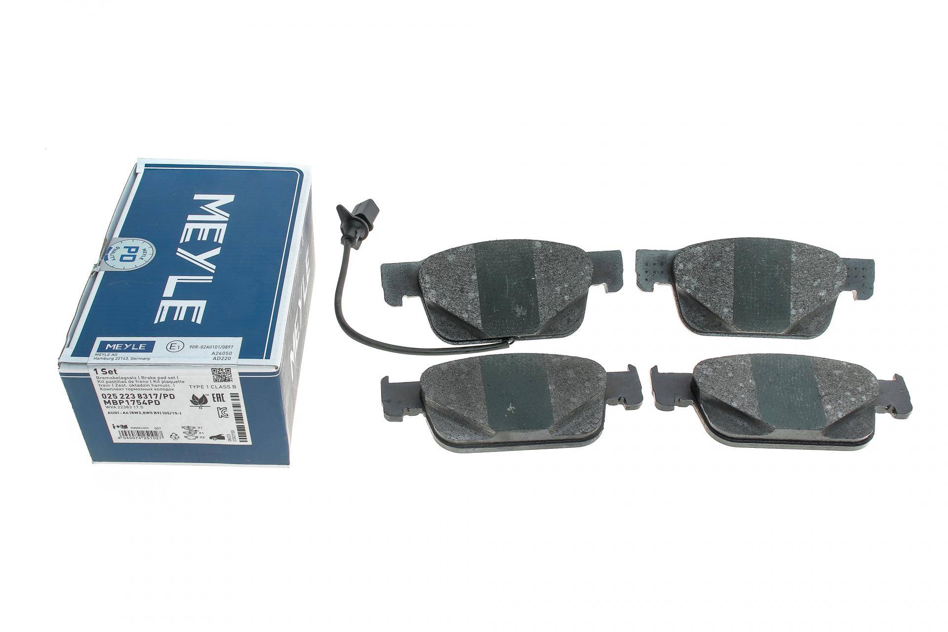 Колодки гальмівні (передні) Audi A4/A5 16- (з датчиком)