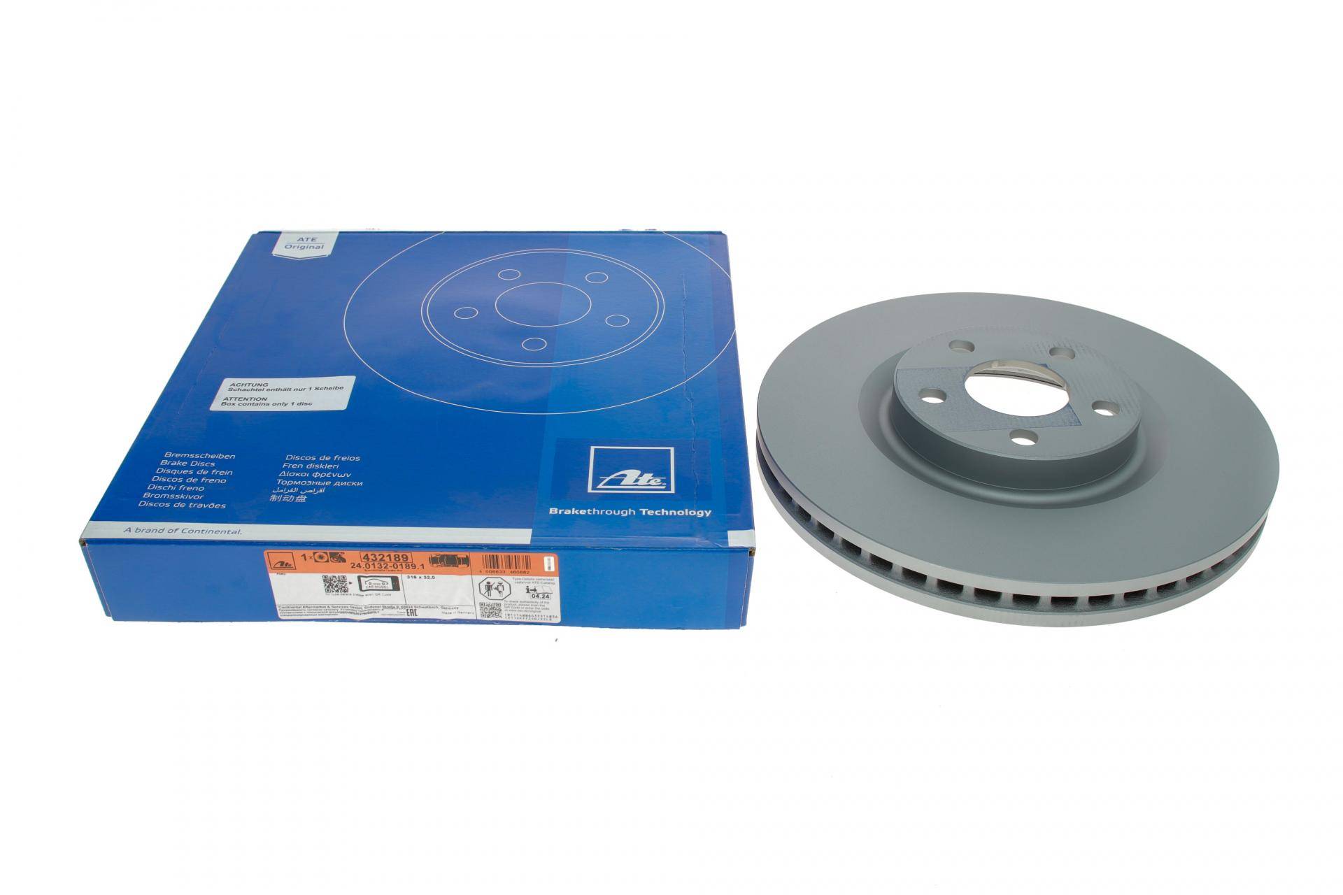 Диск гальмівний (передній) Ford Galaxy III/S-max 15- (316x32) (з покриттям) (вентильований)