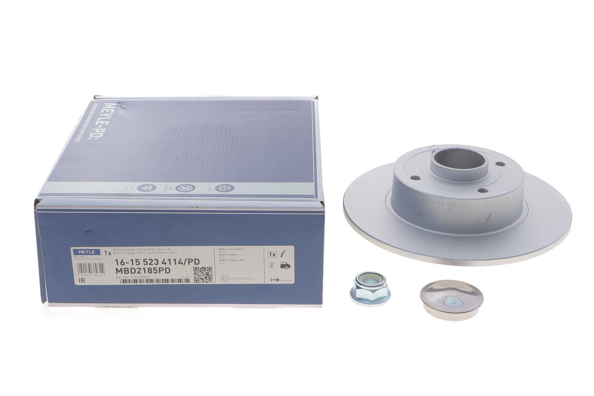 Диск гальмівний (задній) Renault Megane II 03- (240х8) (+ABS) (з підшипником)