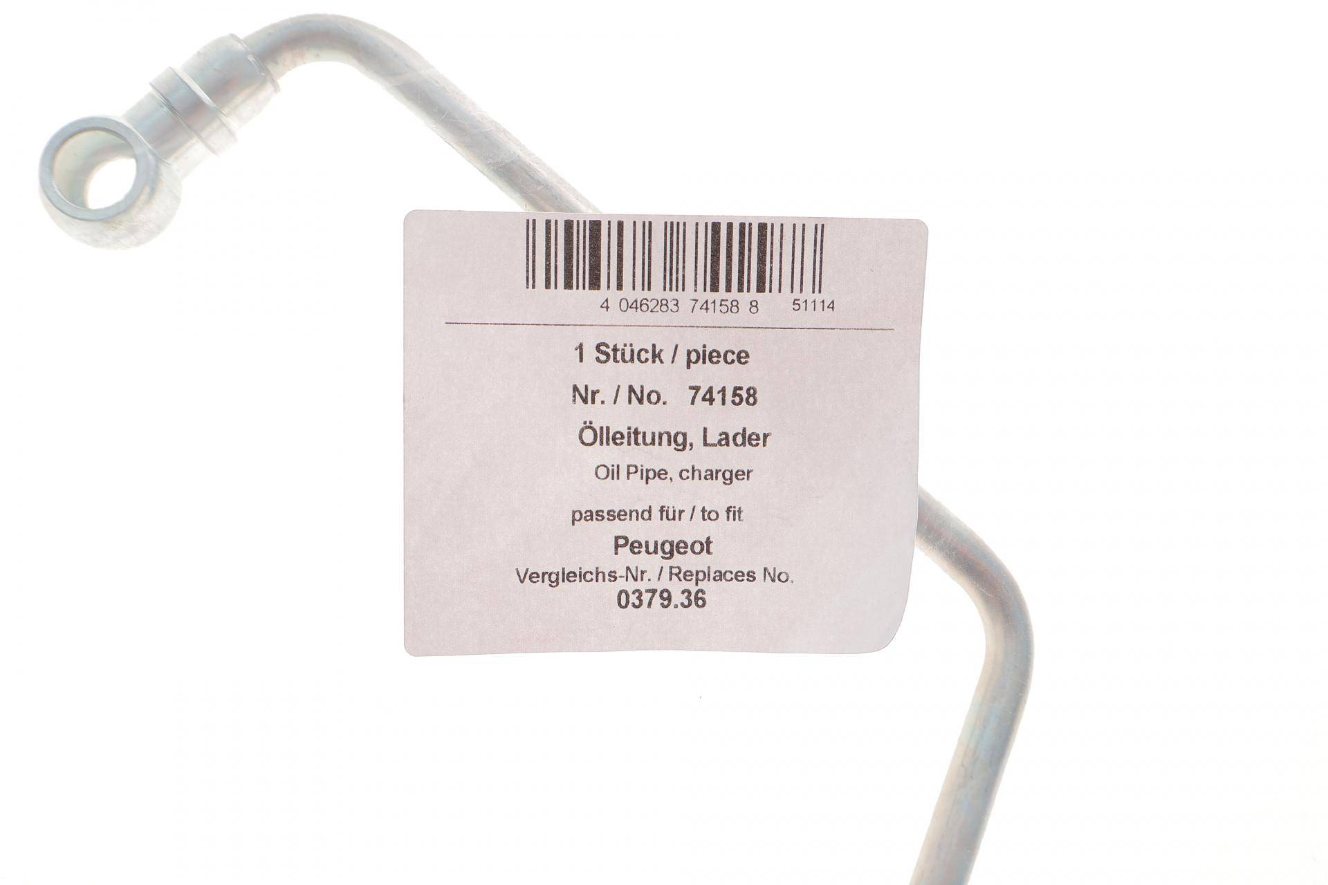 Трубка подачі оливи до турбіни Citroen C1/C2/C3/Ford Fiesta/Fusion 1.4TDCI 01-