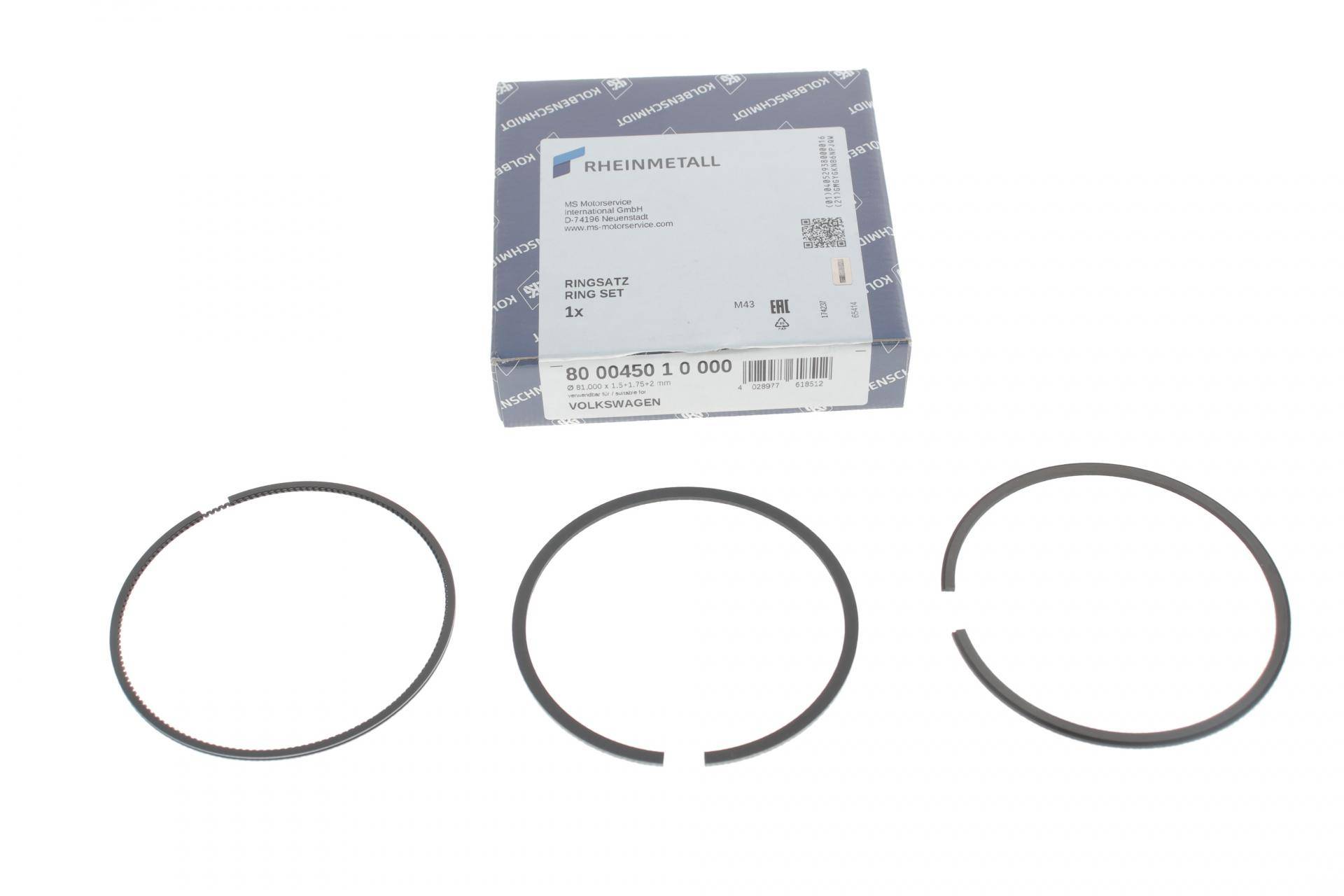 Кільця поршневі VW Passat B5/Golf IV 1.8 97-06 (81.01mm/STD) (1.5-1.75-2)