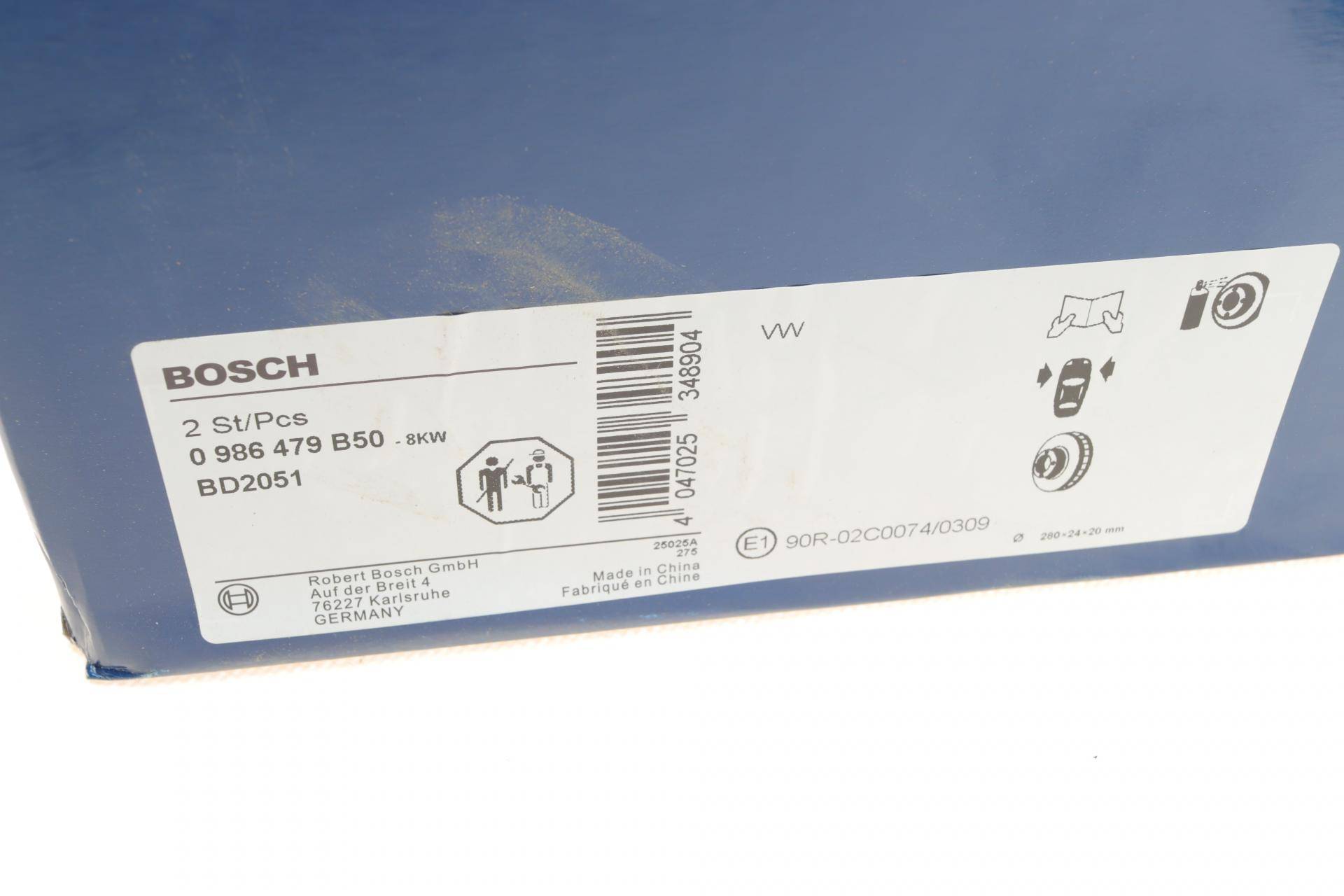 Диск гальмівний (передній) VW T4 95-03 (R15) (280x24)