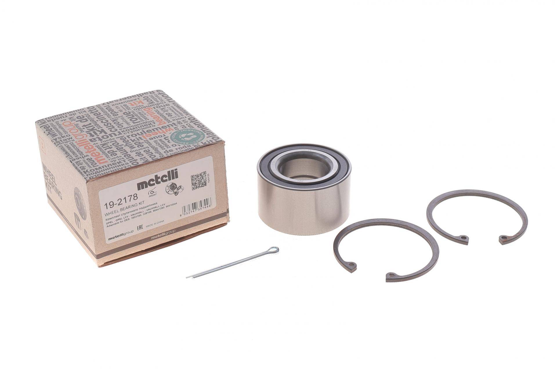 Підшипник маточини (передньої) Opel Astra F/Combo/Kadett/Vectra (34x66x37) (к-кт)