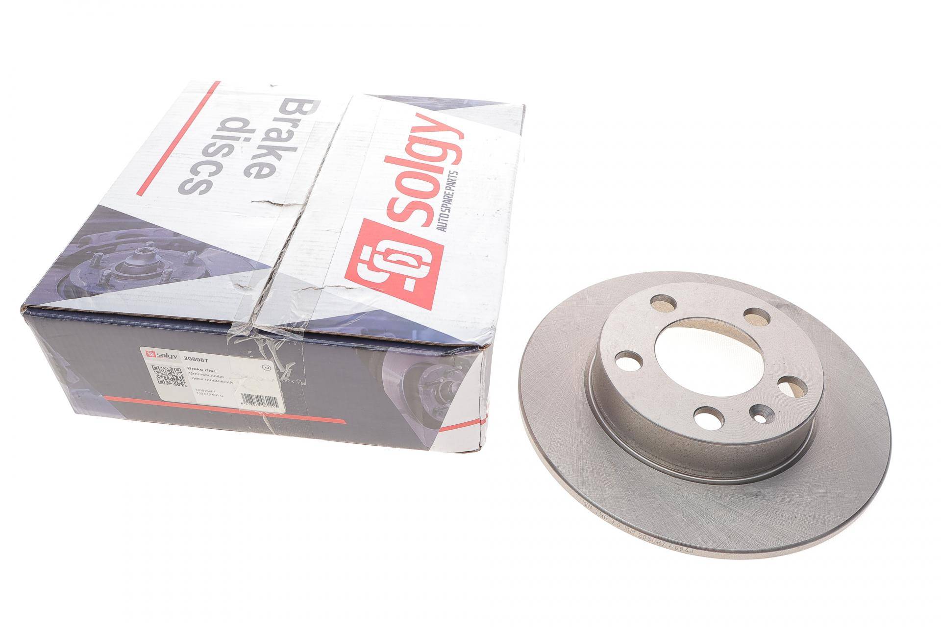 Диск гальмівний (задній) Skoda Fabia/Octavia/Roomster 98-/VW Golf IV (232x9)