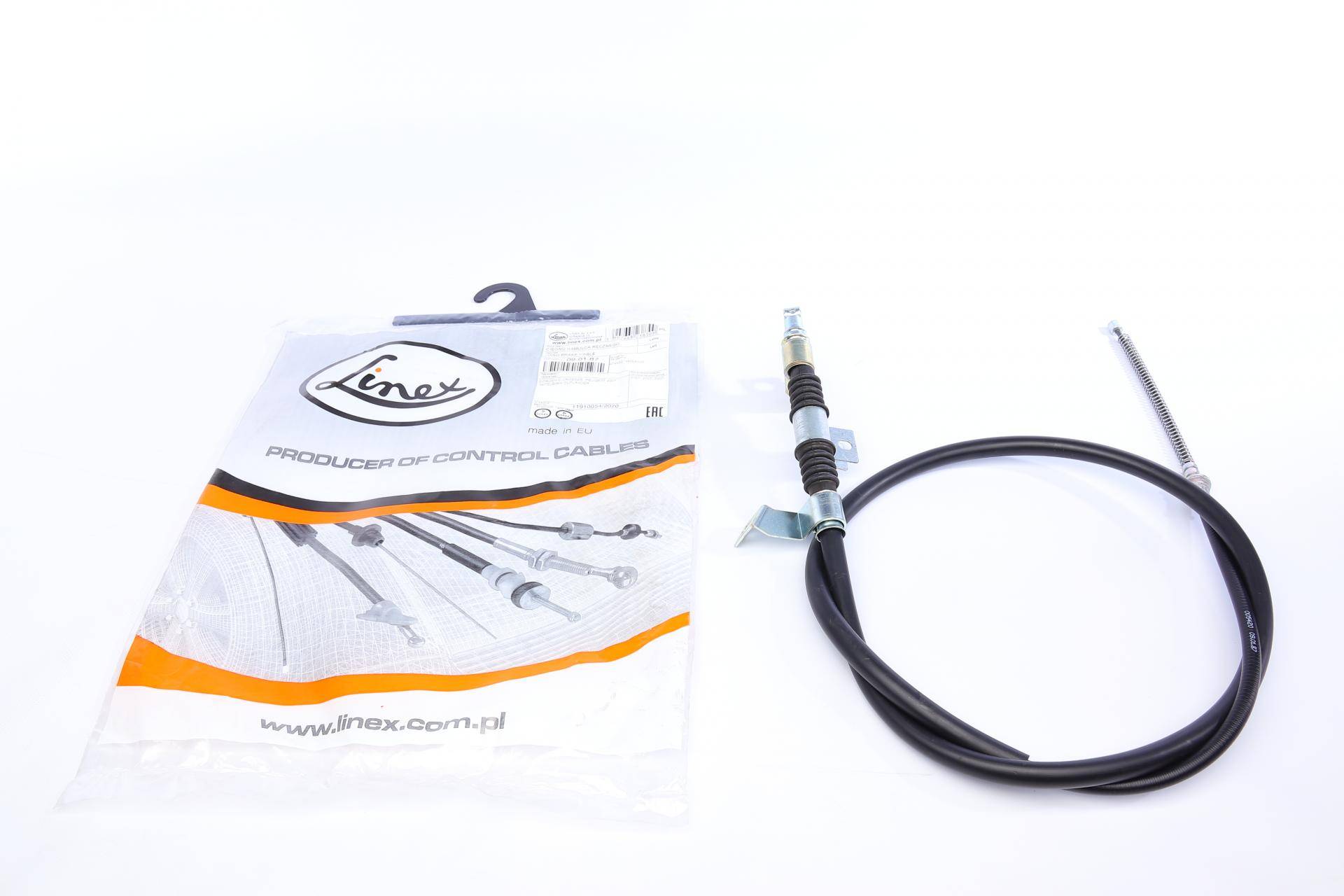 Трос ручника (задній) (L) Peugeot 4007/Mitsubishi Outlander II 06- (1627mm)