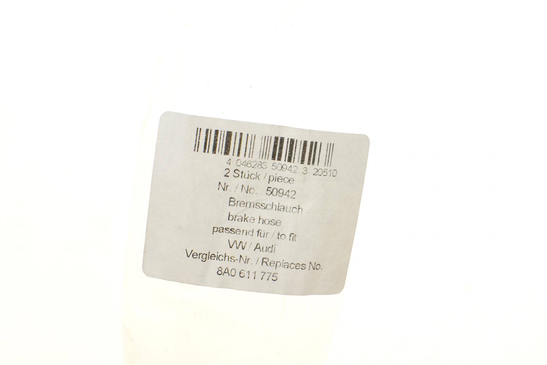 Шланг гальмівний (задній) Audi 80/VW Passat/Golf IV -05