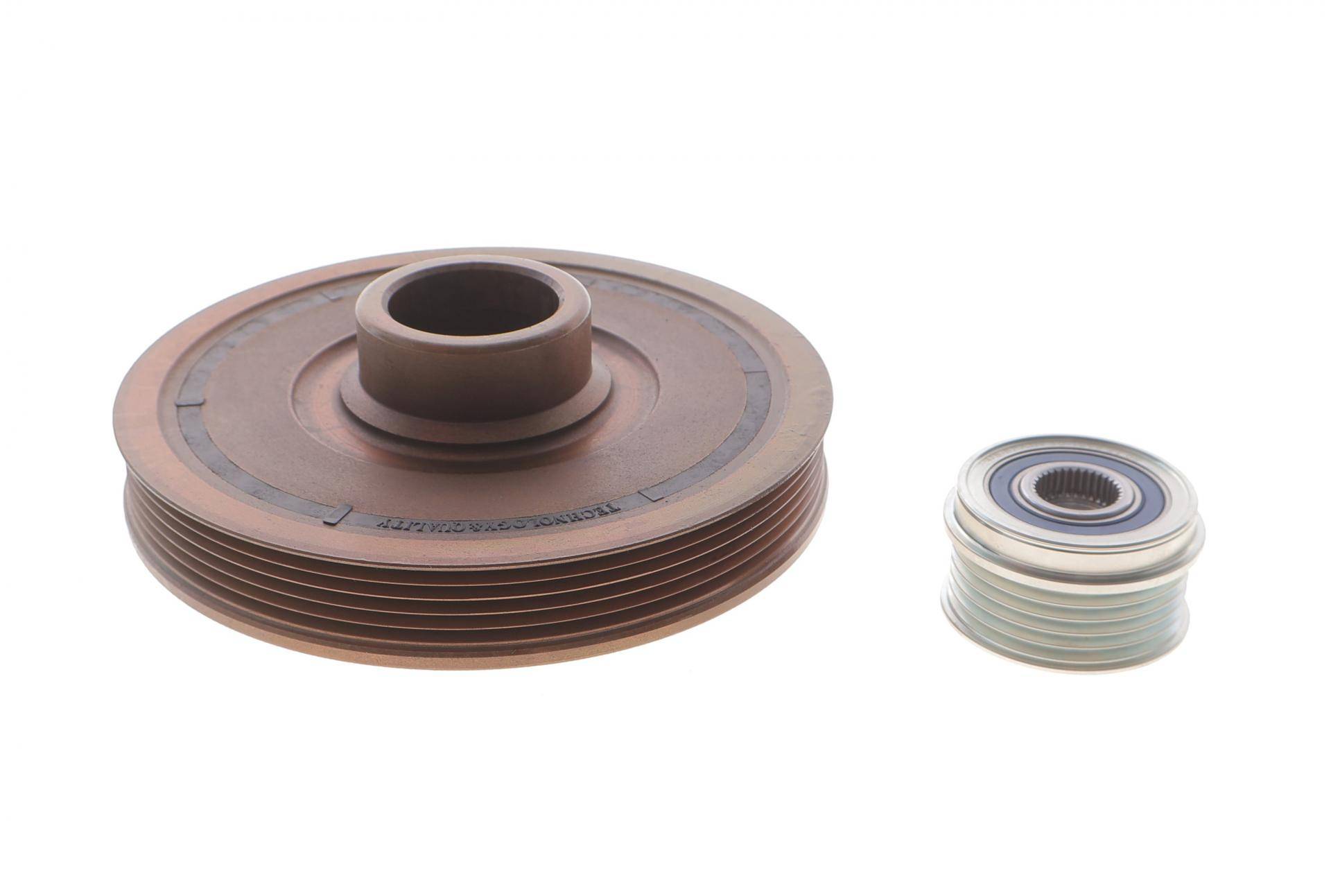 (к-кт) Шків колінвалу + шків генератора Mini (R56/R55/R60/R61) 1.6-2.0d (N47) 10-16/Toyota Rav 4 2.0 D 15-18 (5PK)