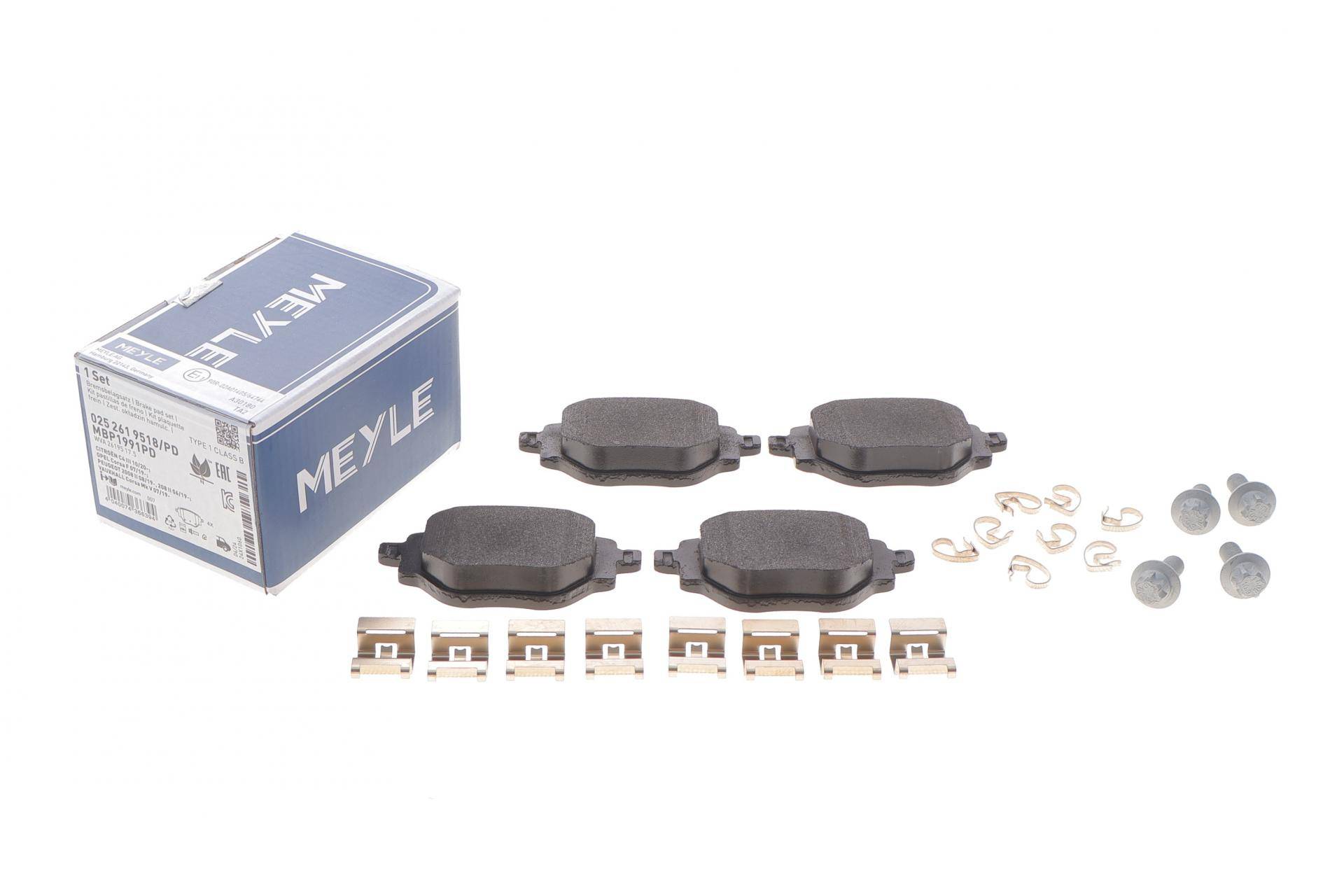 Колодки гальмівні (задні) Peugeot 2008/Opel Corsa F 19- (+ датчик)