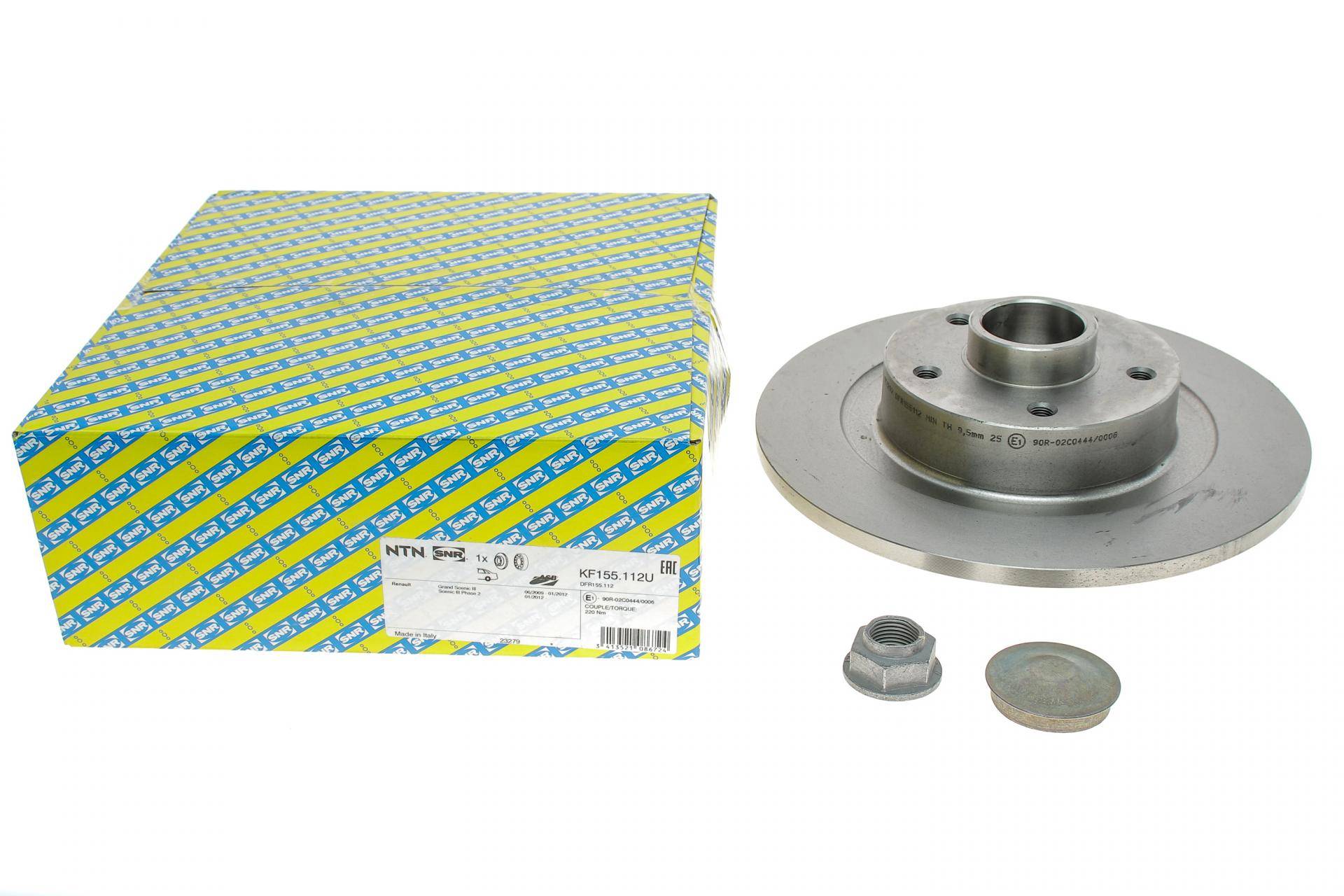 Диск гальмівний (задній) Renault Scenic III 2.0dCi 09- (290х11) (з підшипником)